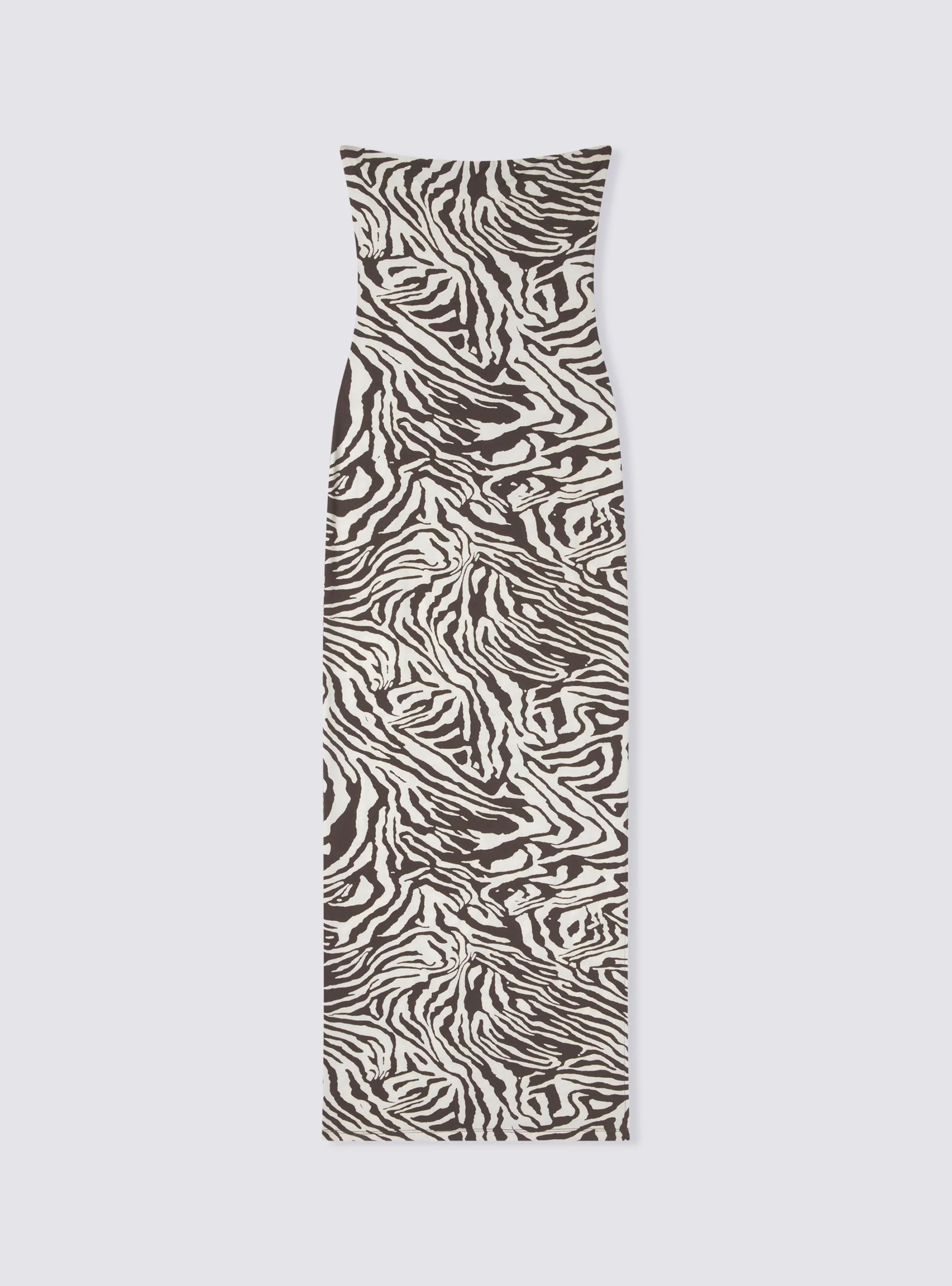 Vestito a fascia zebrato con spacco - Image 7