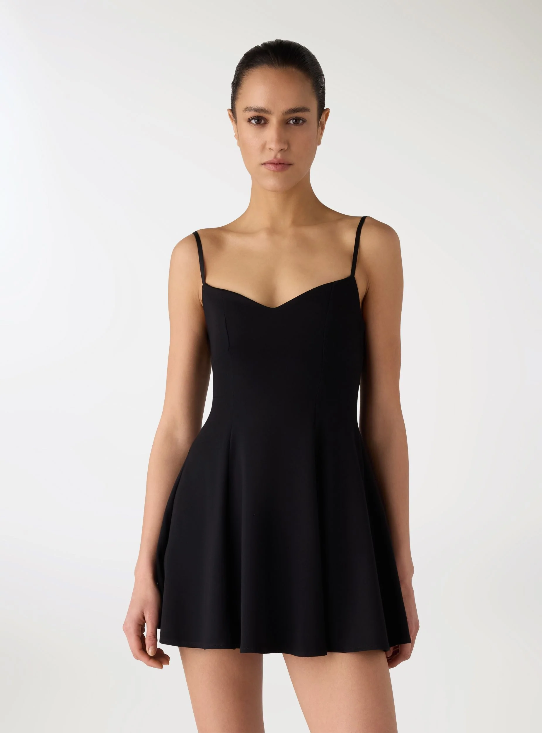 Vestito a godet con scollo a cuore - Image 2