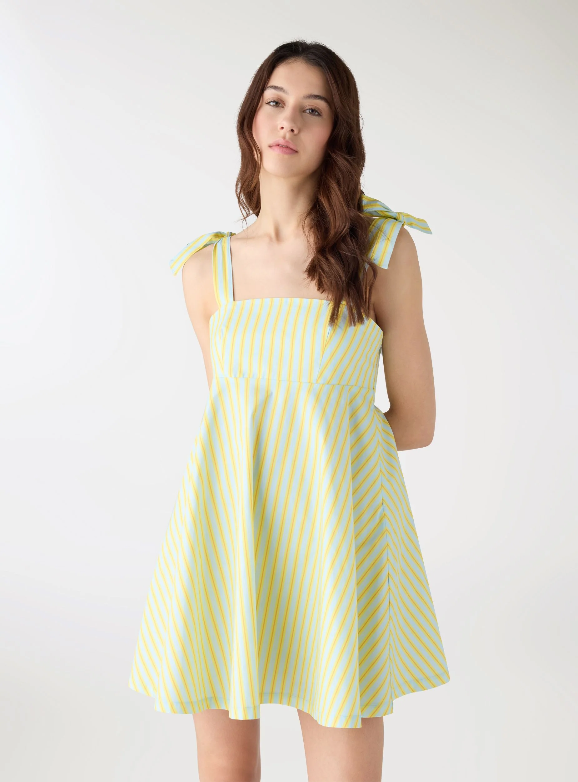 Vestito a righe con spalline annodate TRNPOPLAB - Image 3