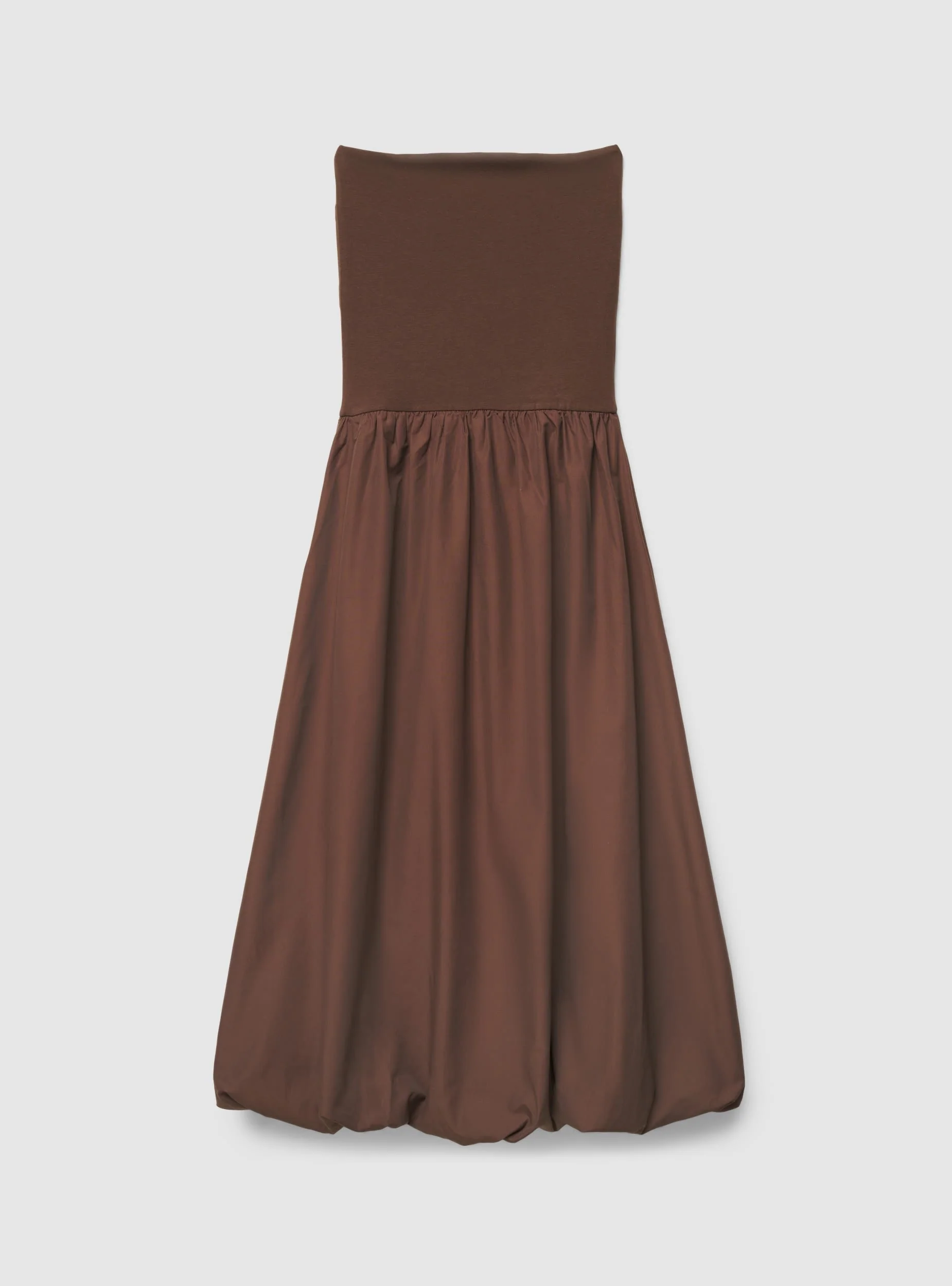 Vestito a spalle scoperte bitessuto con gonna balloon - Image 5
