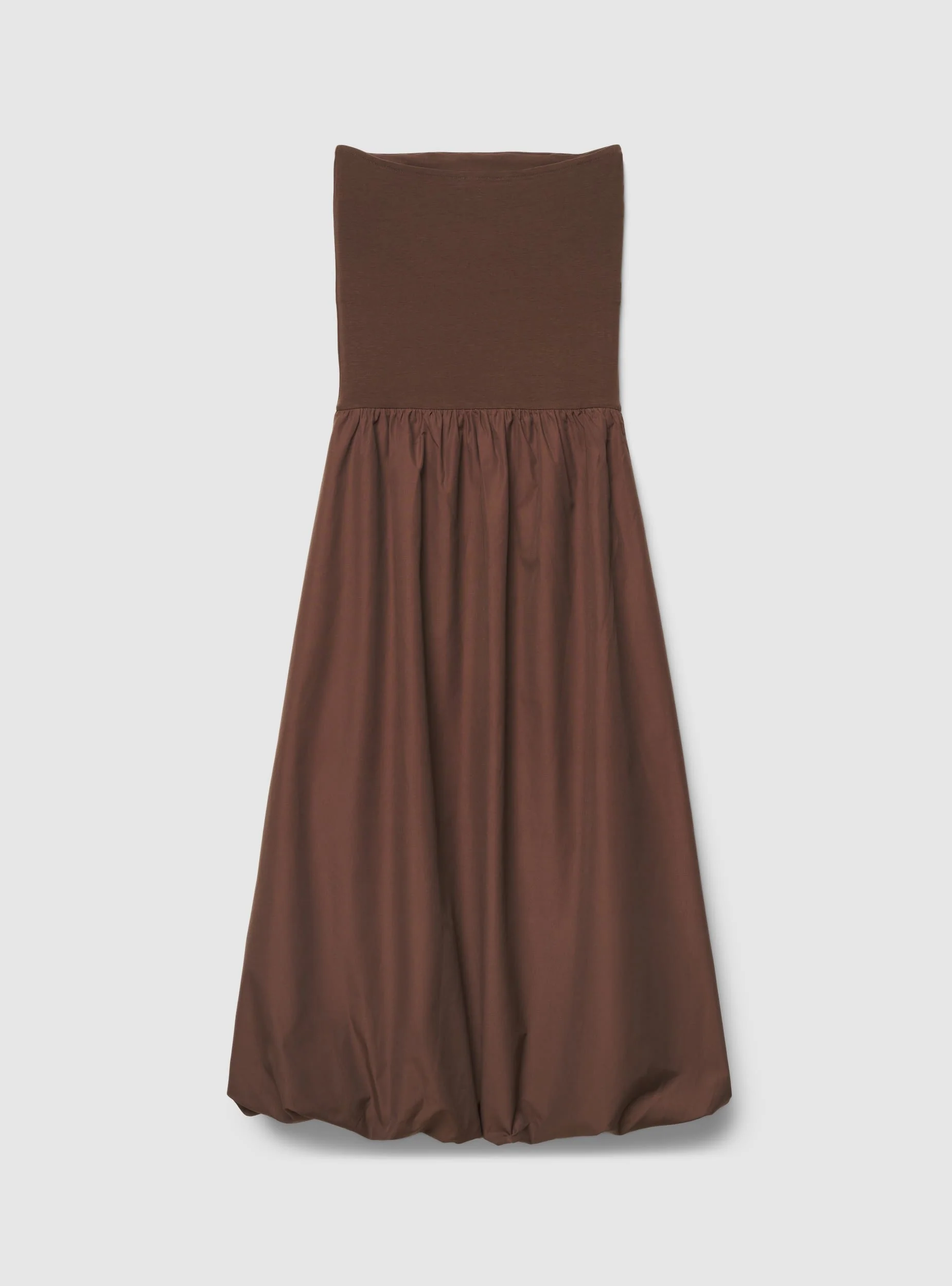 Vestito a spalle scoperte bitessuto con gonna balloon - Image 6