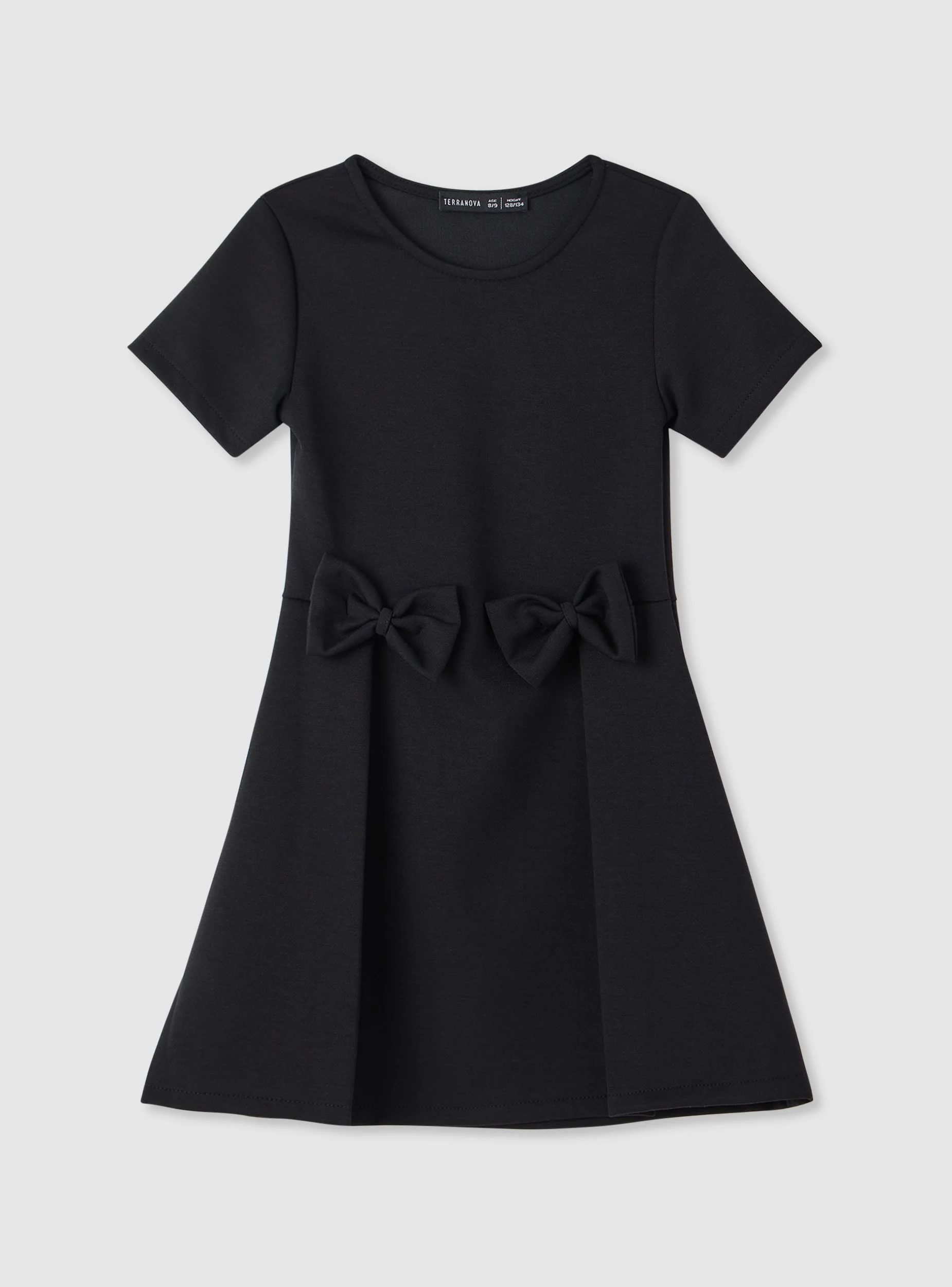 Vestito a tinta unita con fiocchi - Image 5