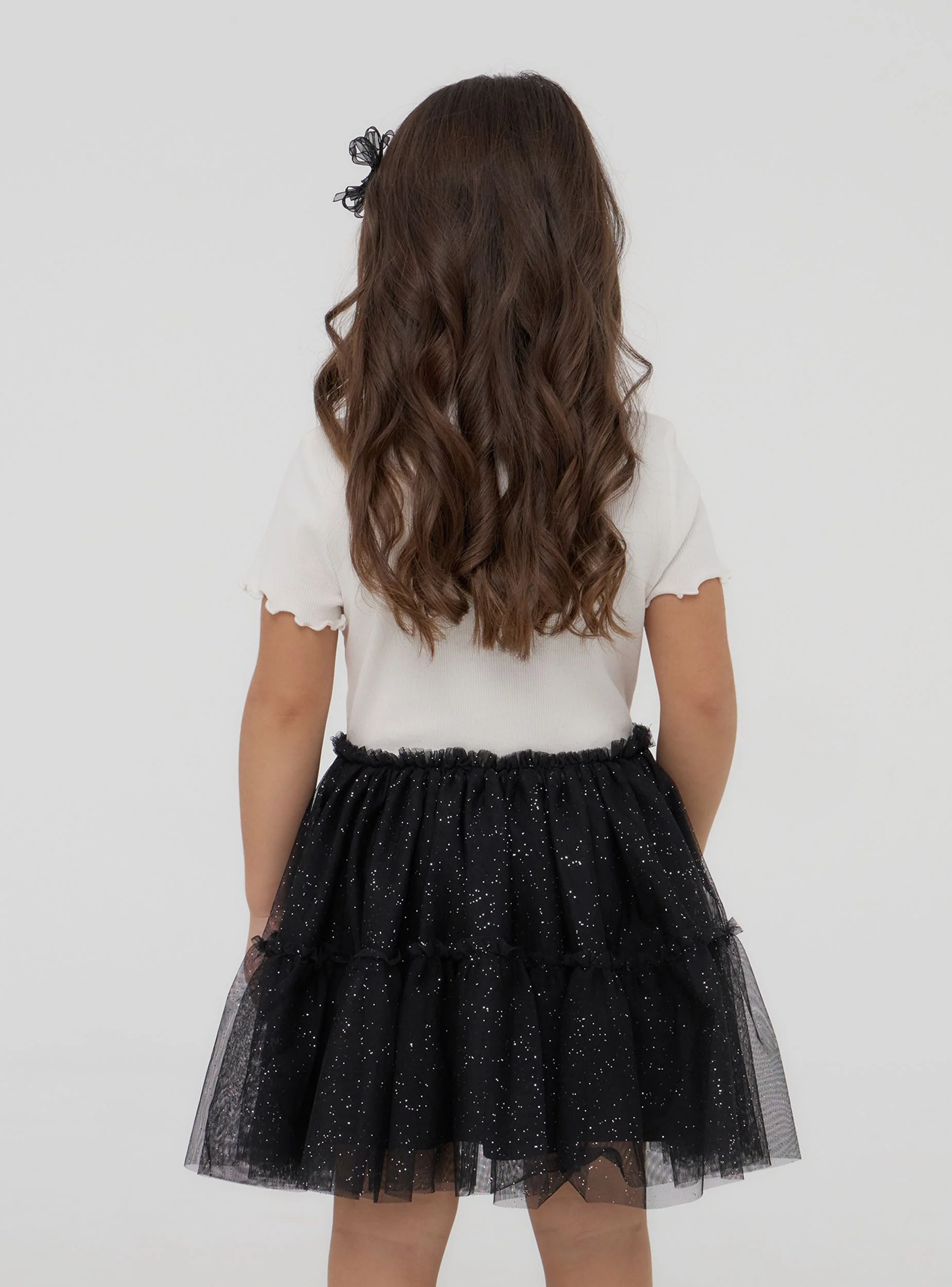 Vestito bitessuto con glitter - Image 2