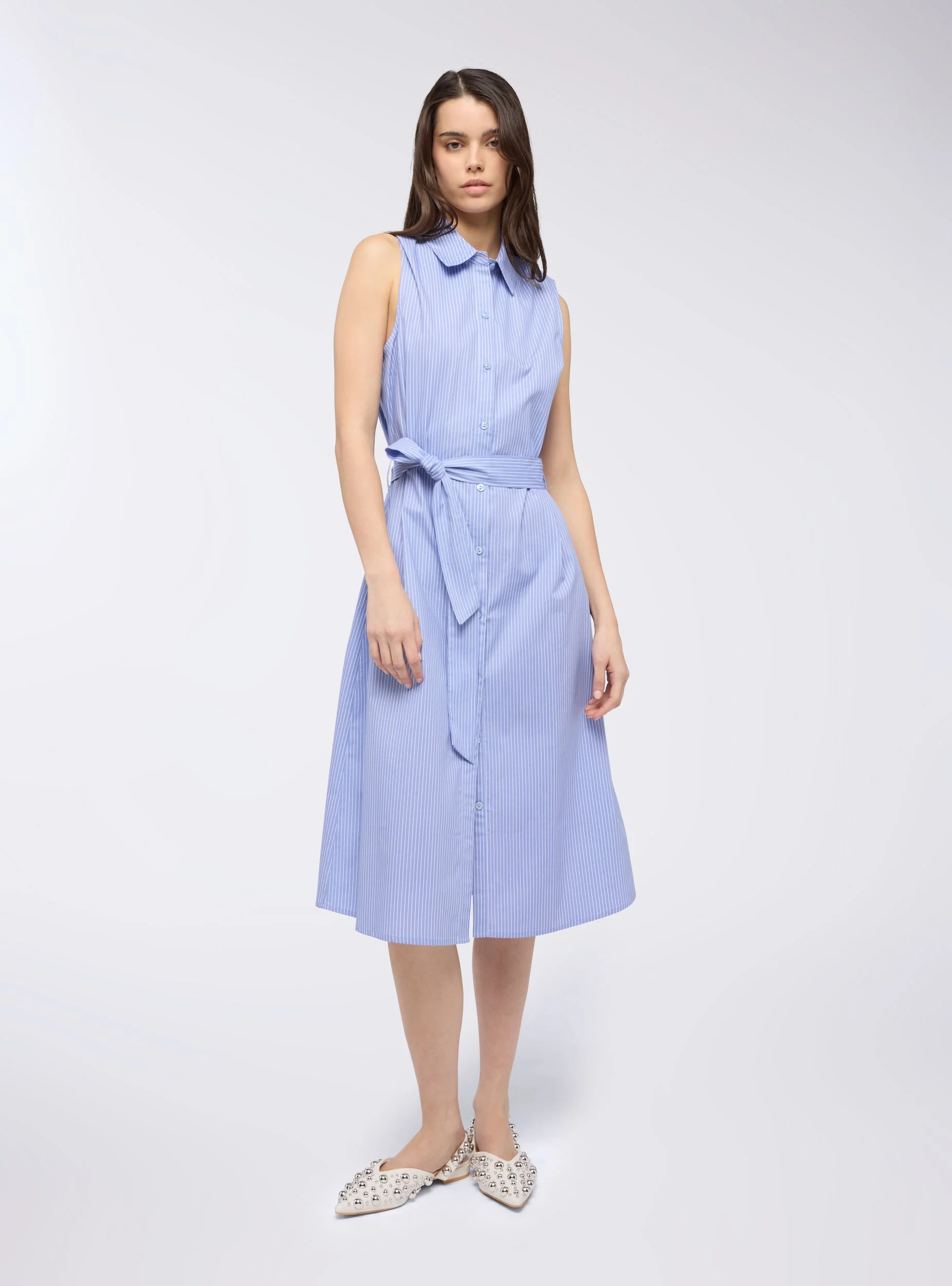 Vestito chemisier a righe - Image 2