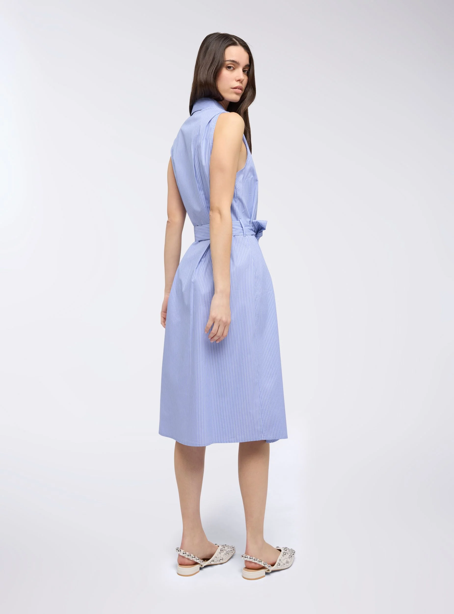 Vestito chemisier a righe - Image 3