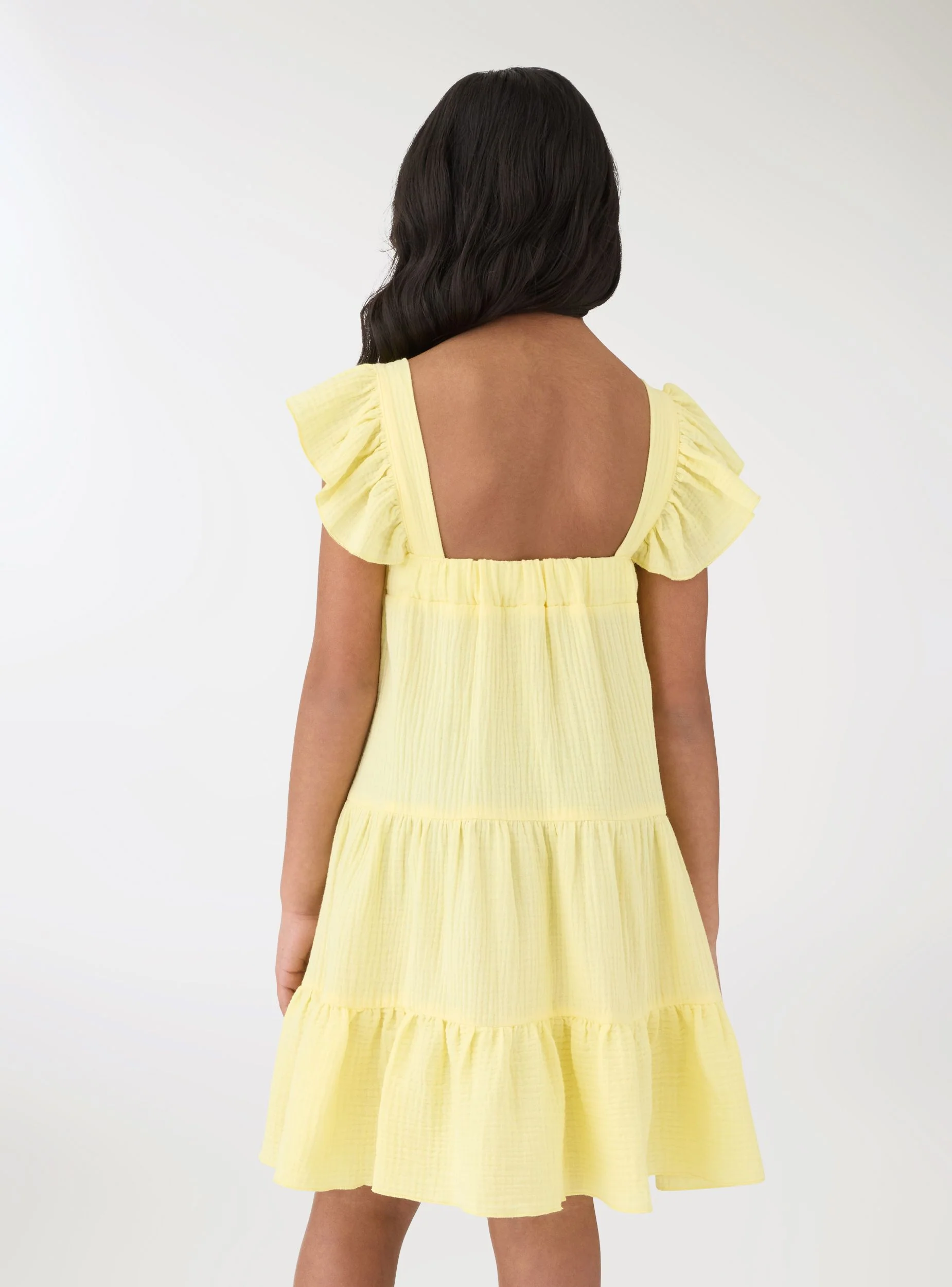 Vestito con balze e maniche a volant - Image 3