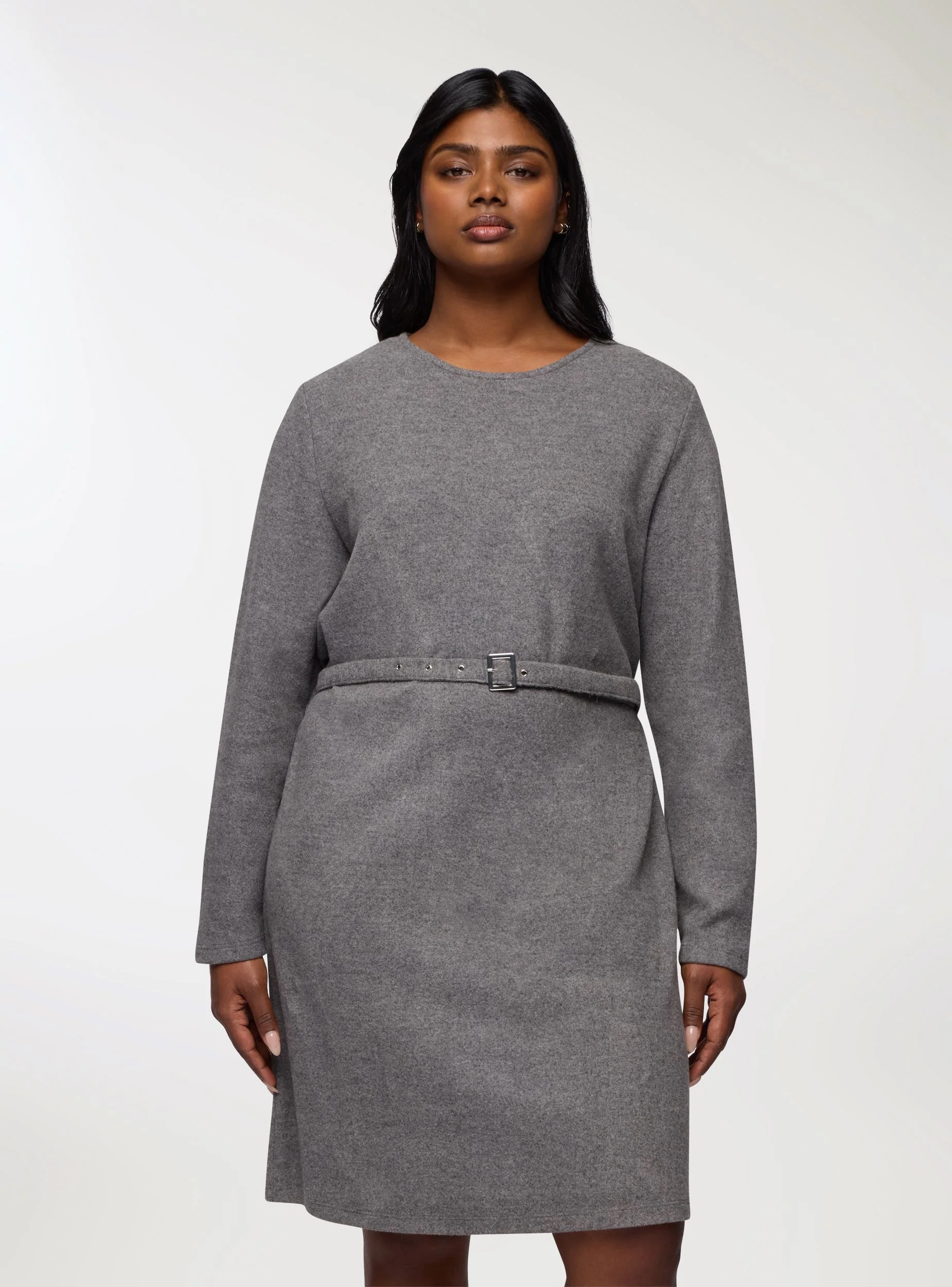 Vestito con cintura in maglia - Image 2