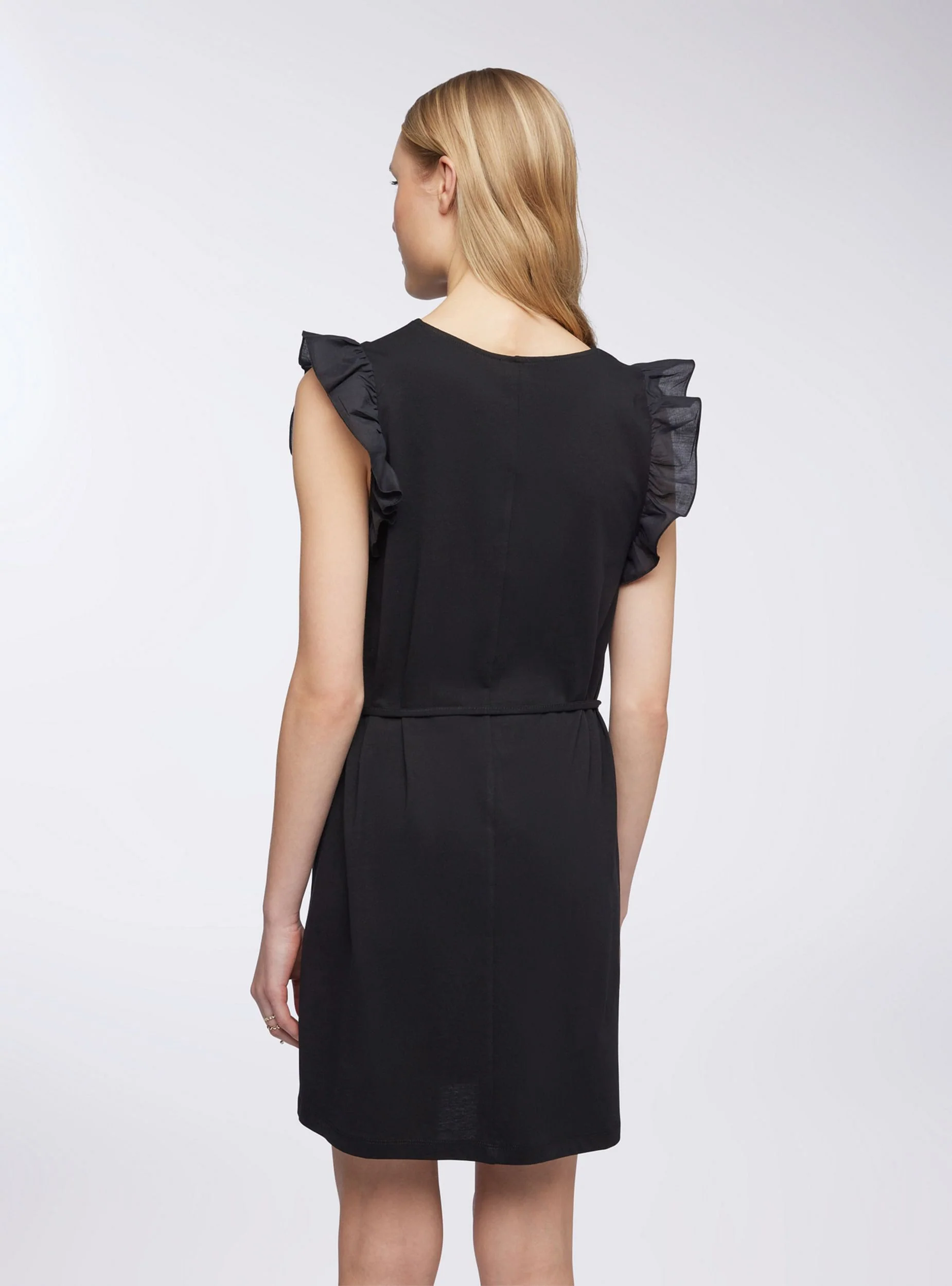 Vestito con cinturina e balze - Image 3