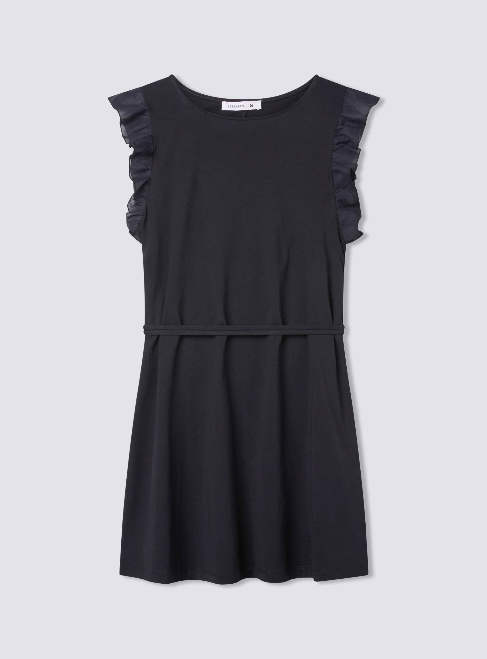 Vestito con cinturina e balze - Image 6