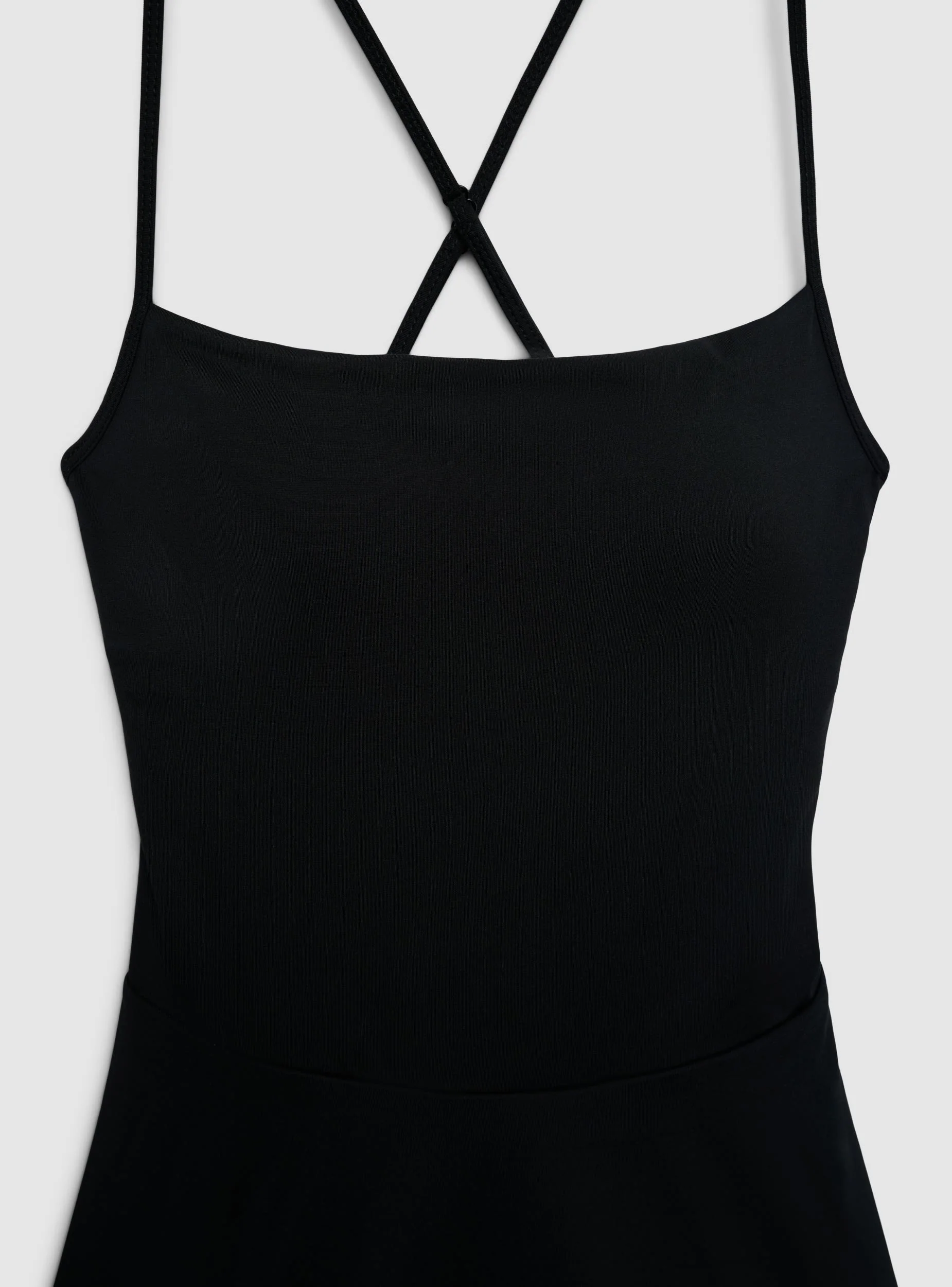 Vestito con coppe e spalline incrociate - Image 6
