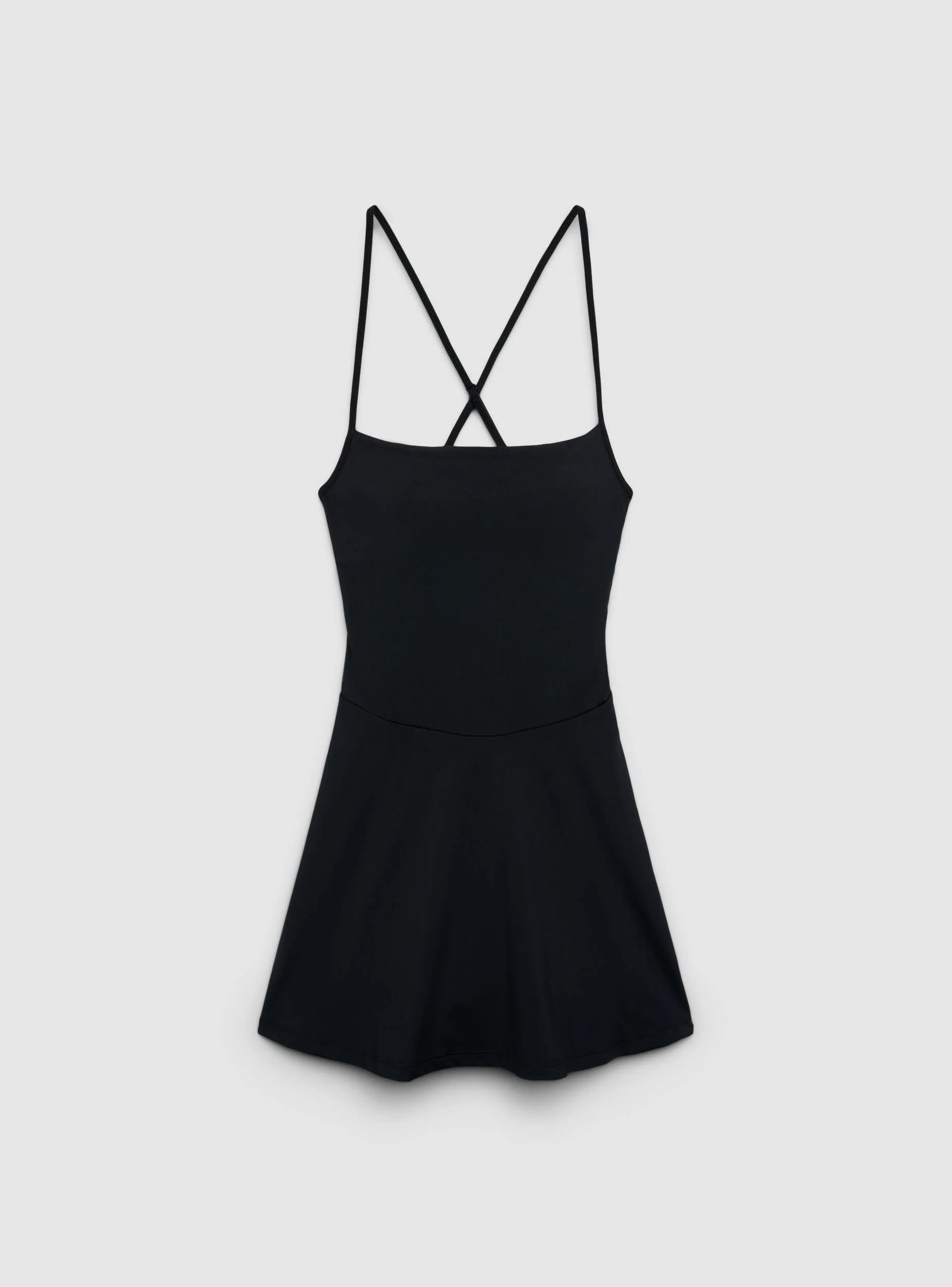 Vestito con coppe e spalline incrociate - Image 7
