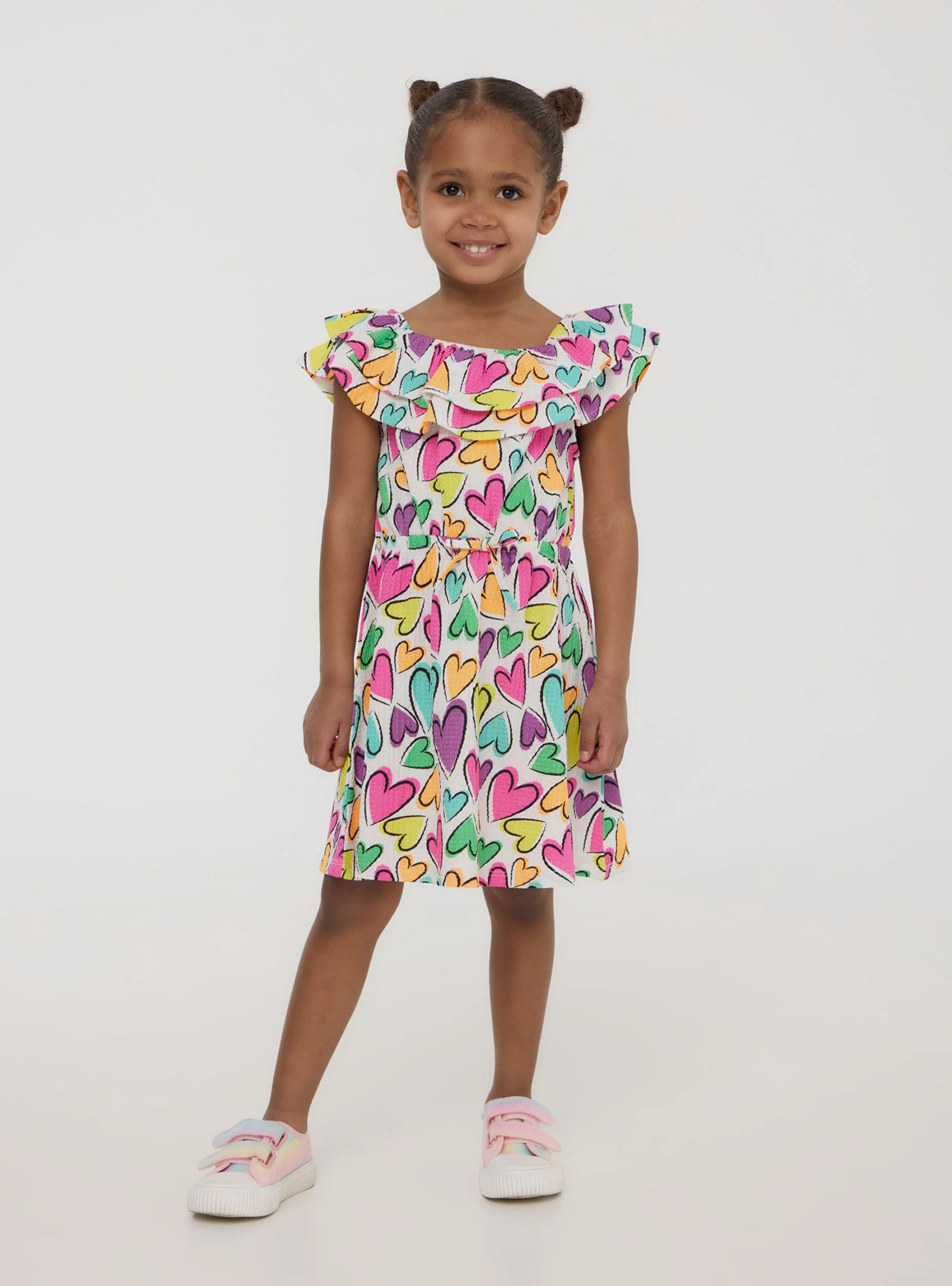 Vestito con cuori multicolore - Image 2