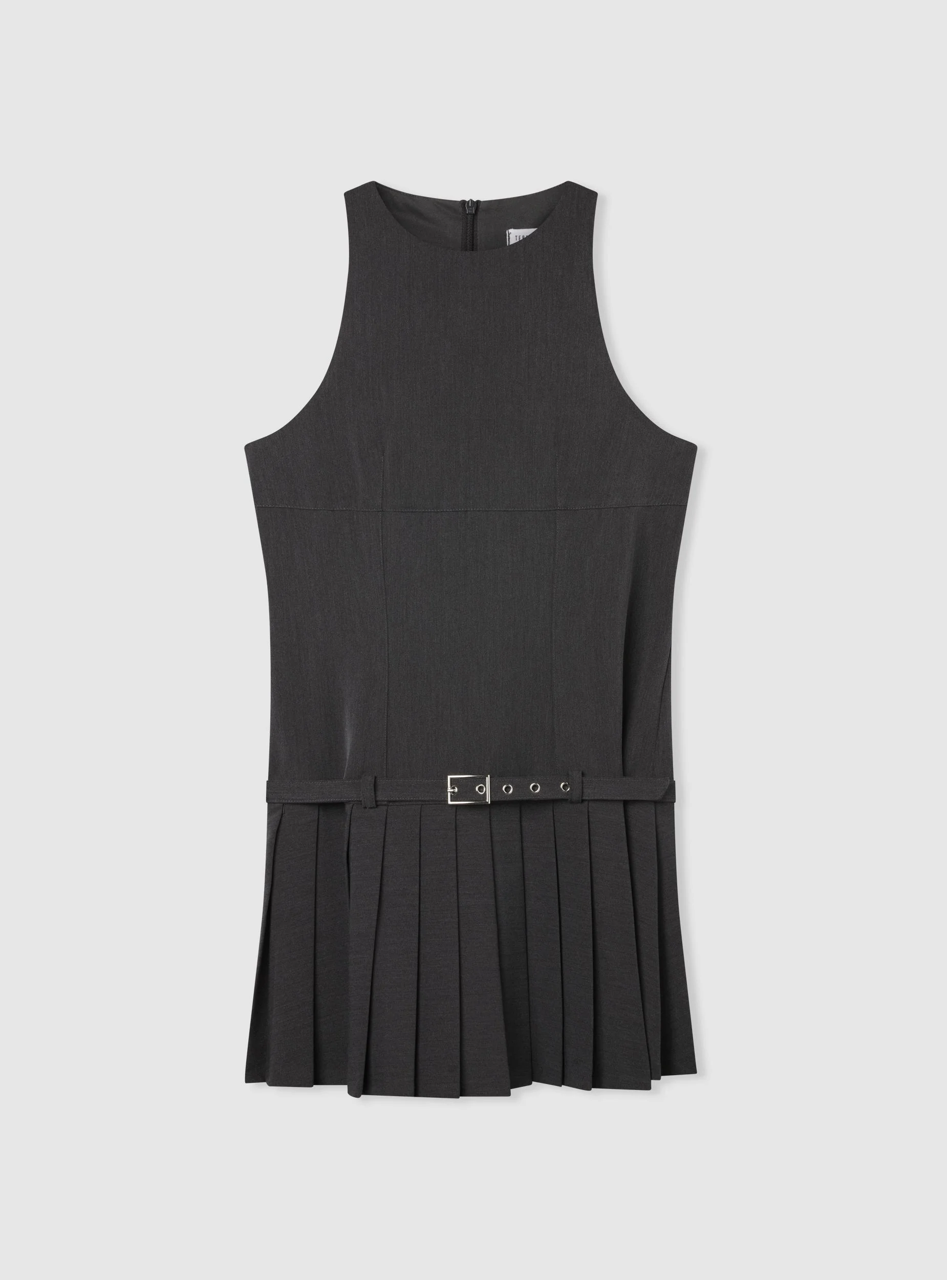 Vestito con pieghe e cintura - Image 5
