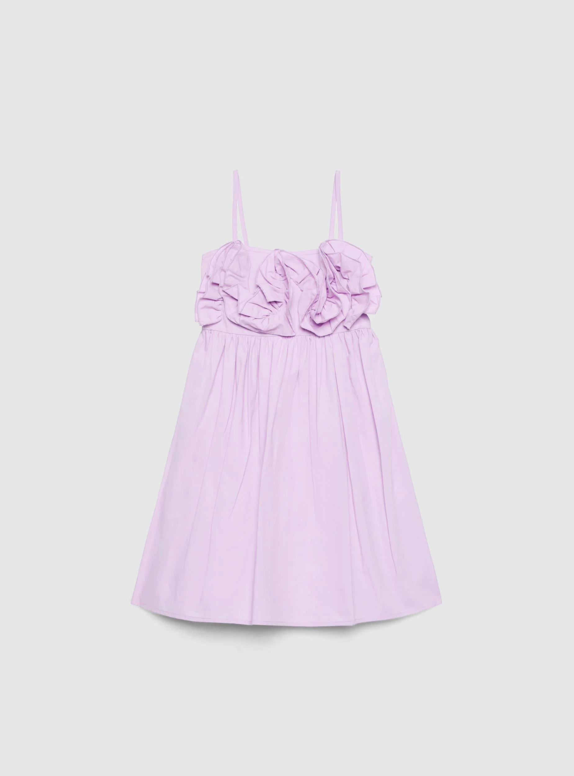 Vestito con spalline sottili e maxi rouches - Image 5