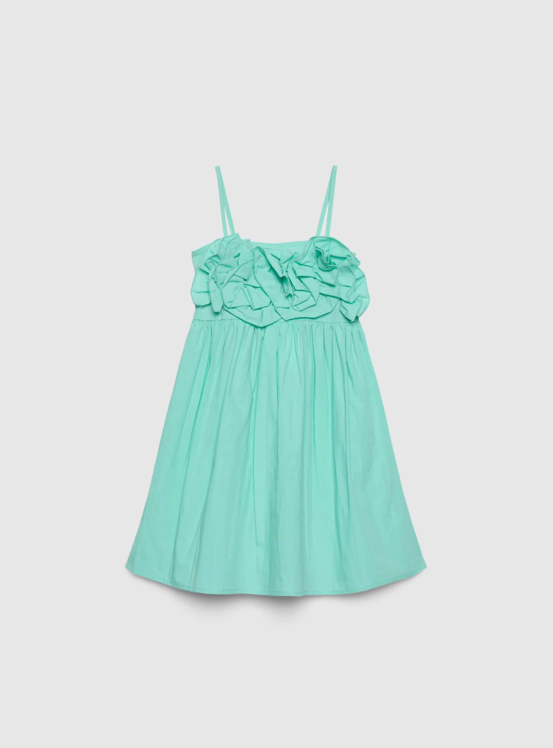 Vestito con spalline sottili e maxi rouches - Image 5