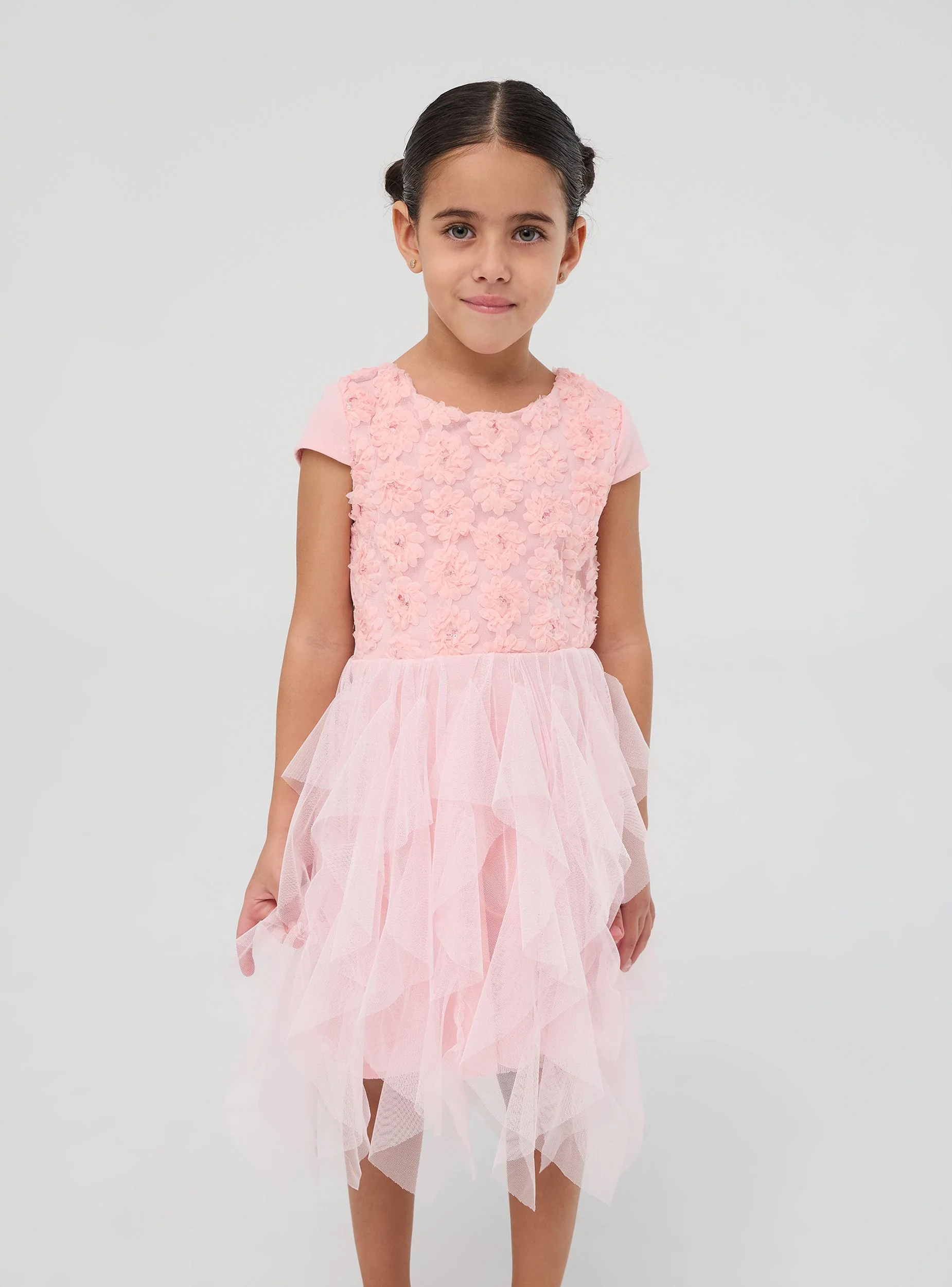 Vestito con tulle e fiorellini - Image 2