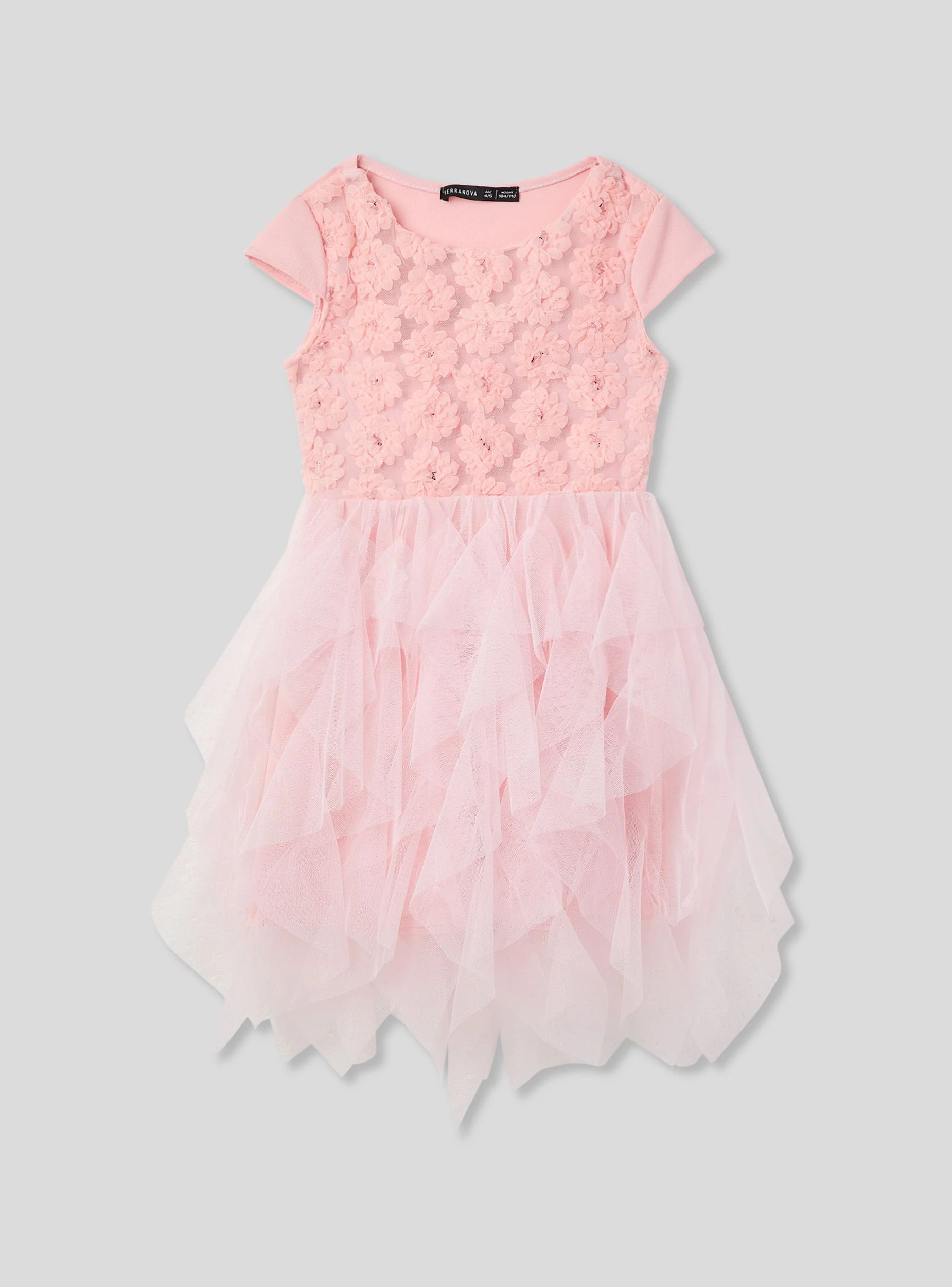 Vestito con tulle e fiorellini - Image 4
