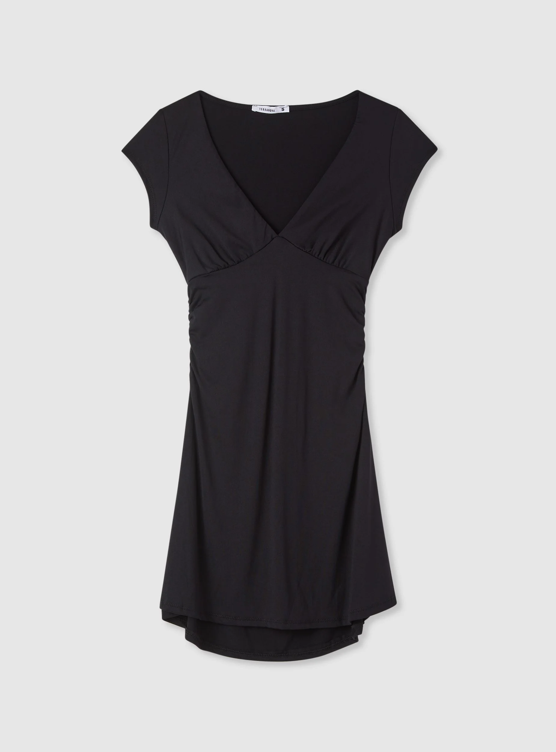 Vestito corto con scollo a V e arricciature - Image 7