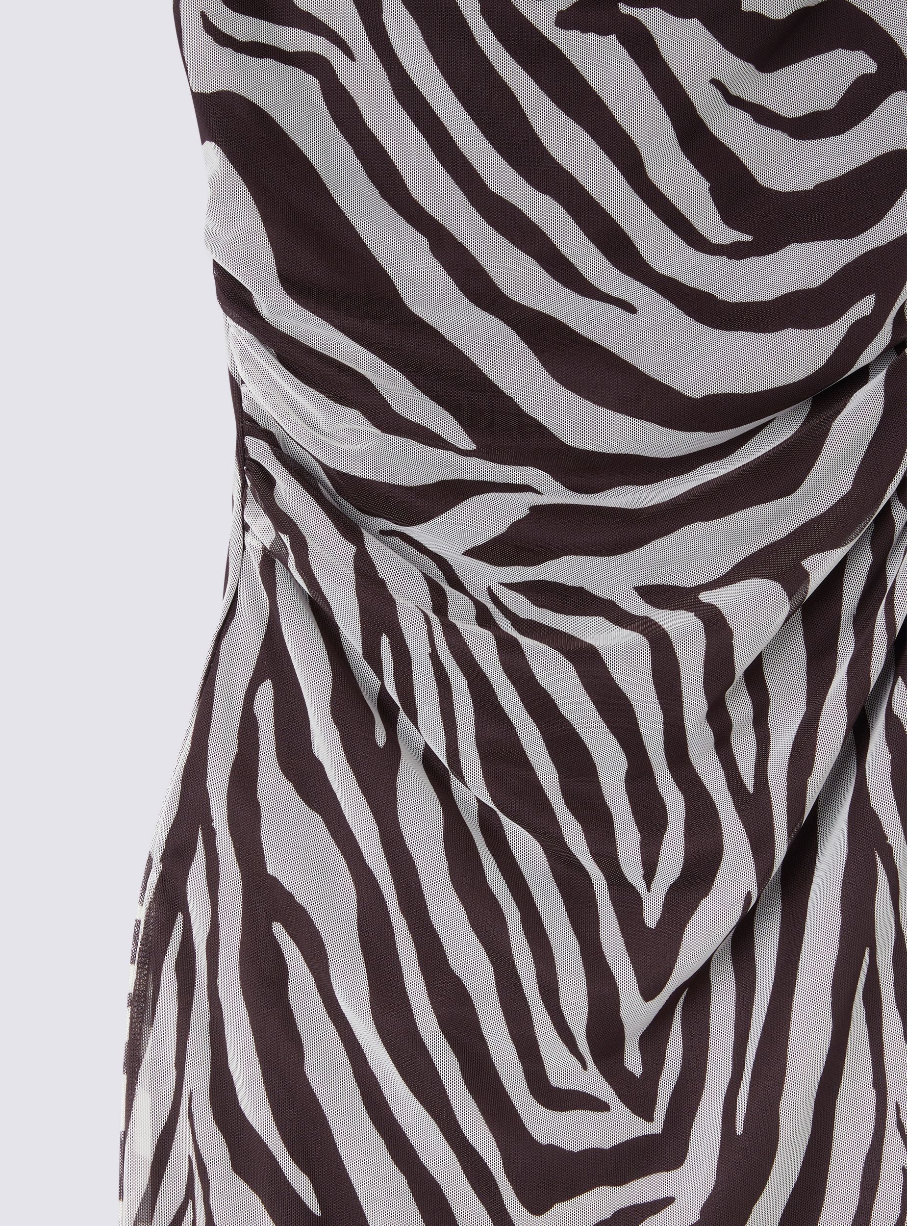 Vestito gronda lungo zebrato - Image 5