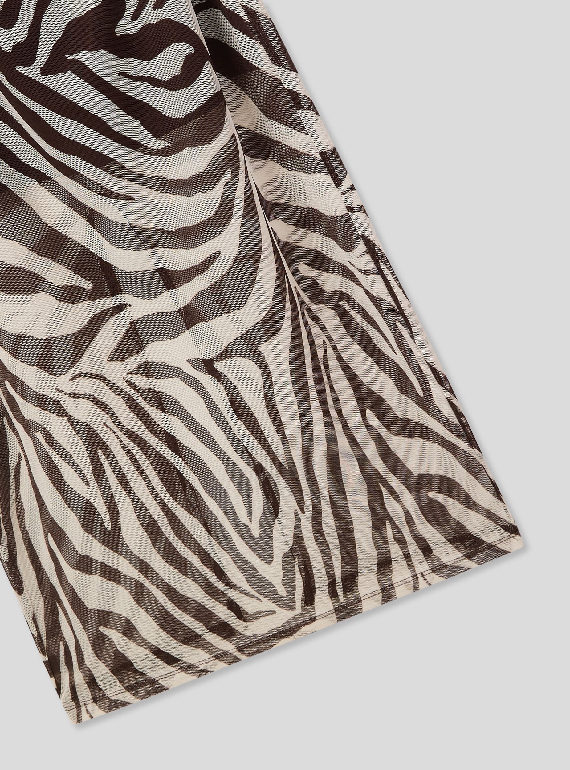 Vestito gronda lungo zebrato - Image 6