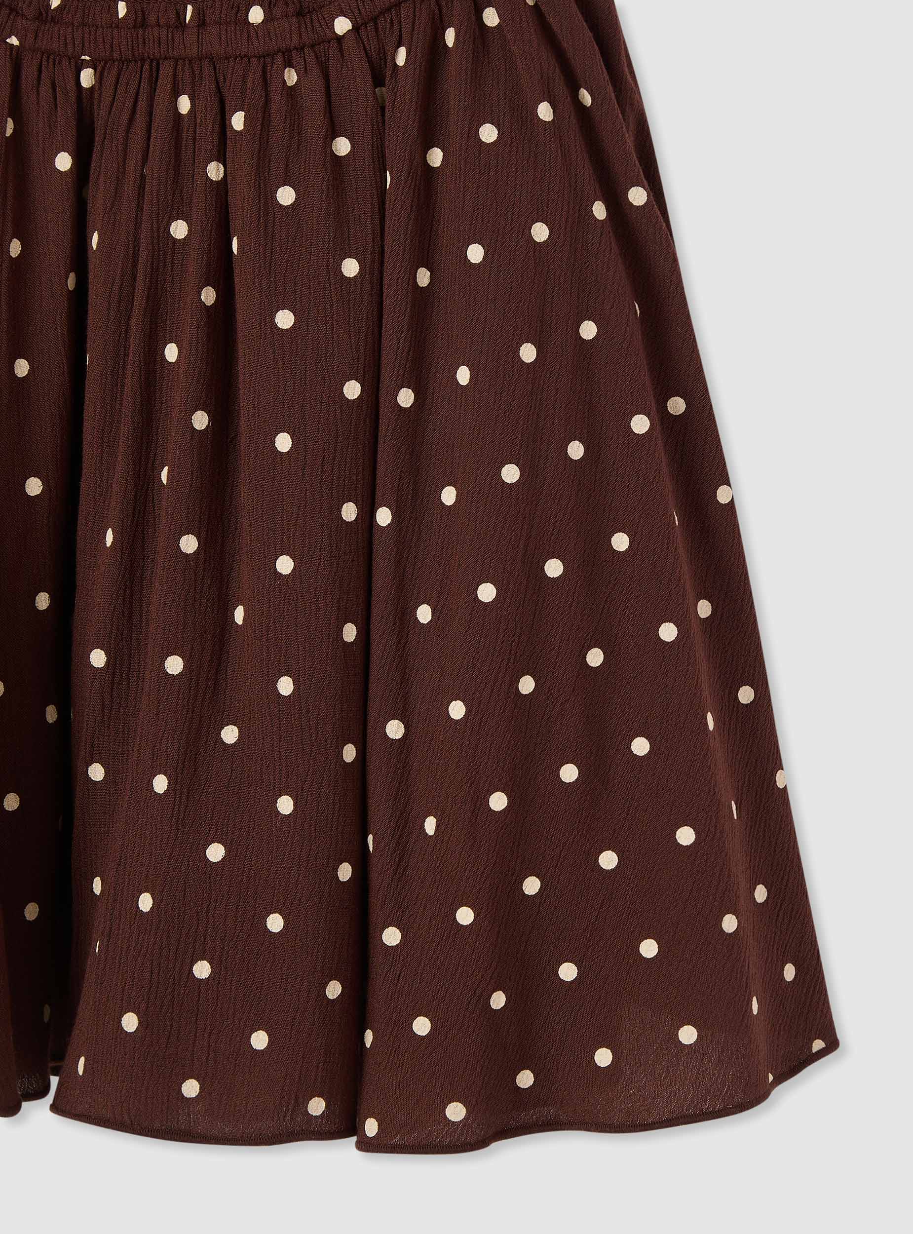 Vestito halterneck con stampa pois - Image 6