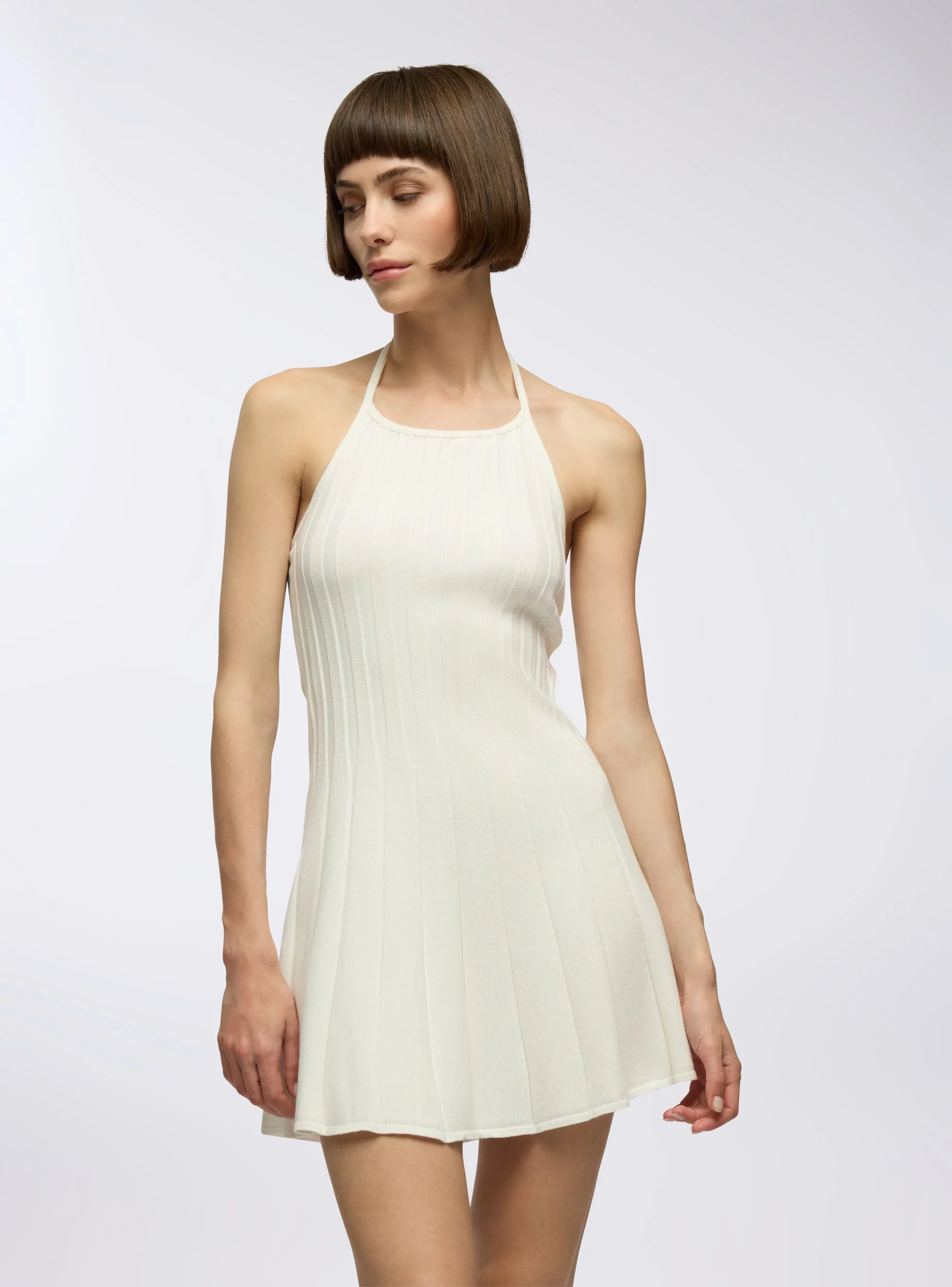 Vestito in maglia a coste - Image 4