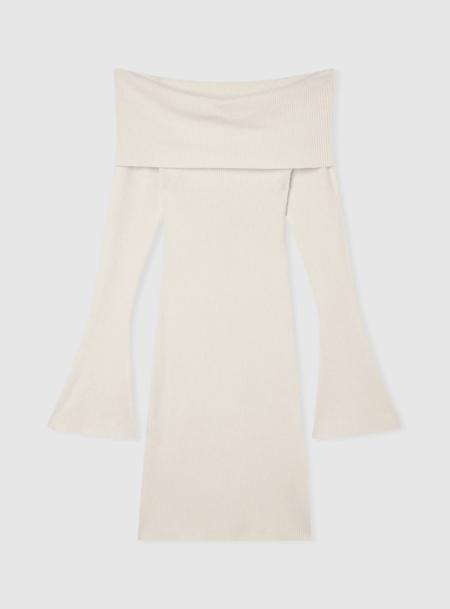 Vestito in maglia con spalle scoperte - Image 5