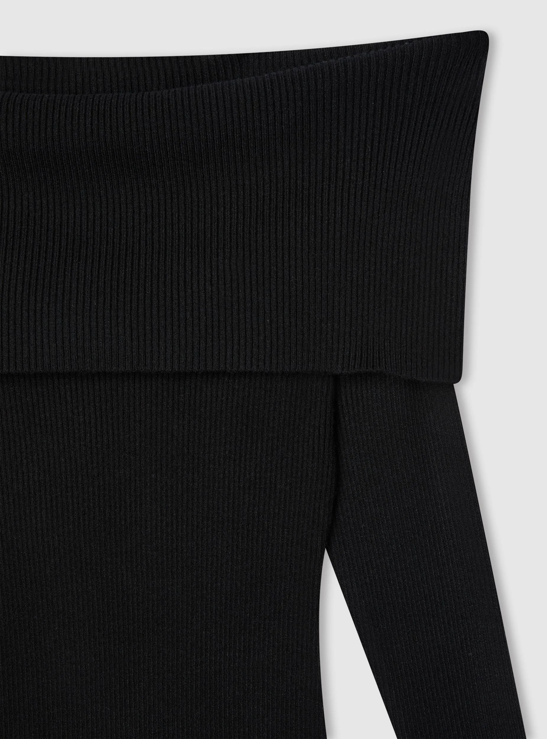 Vestito in maglia con spalle scoperte - Image 6