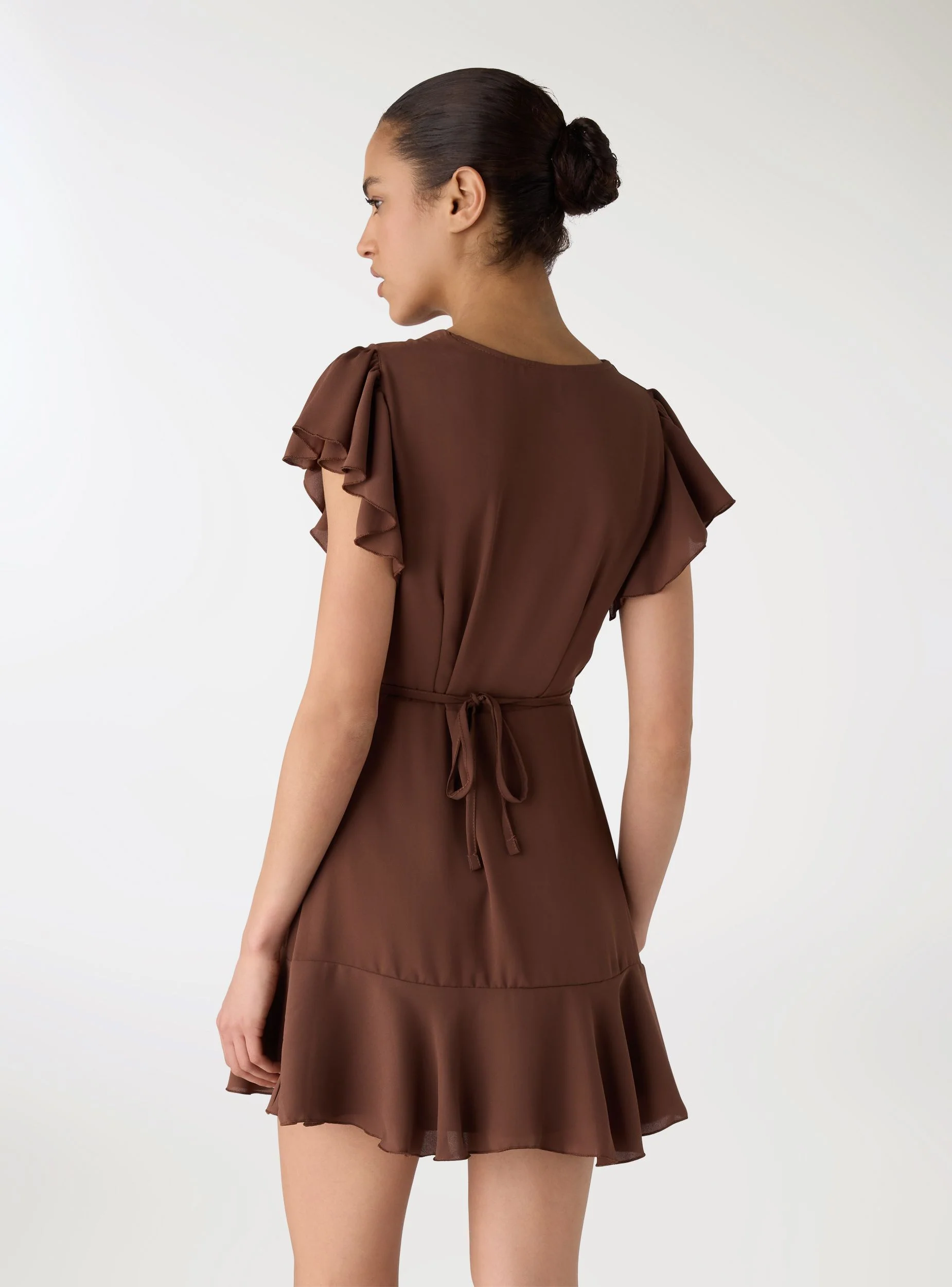 Vestito incrociato con balze - Image 3