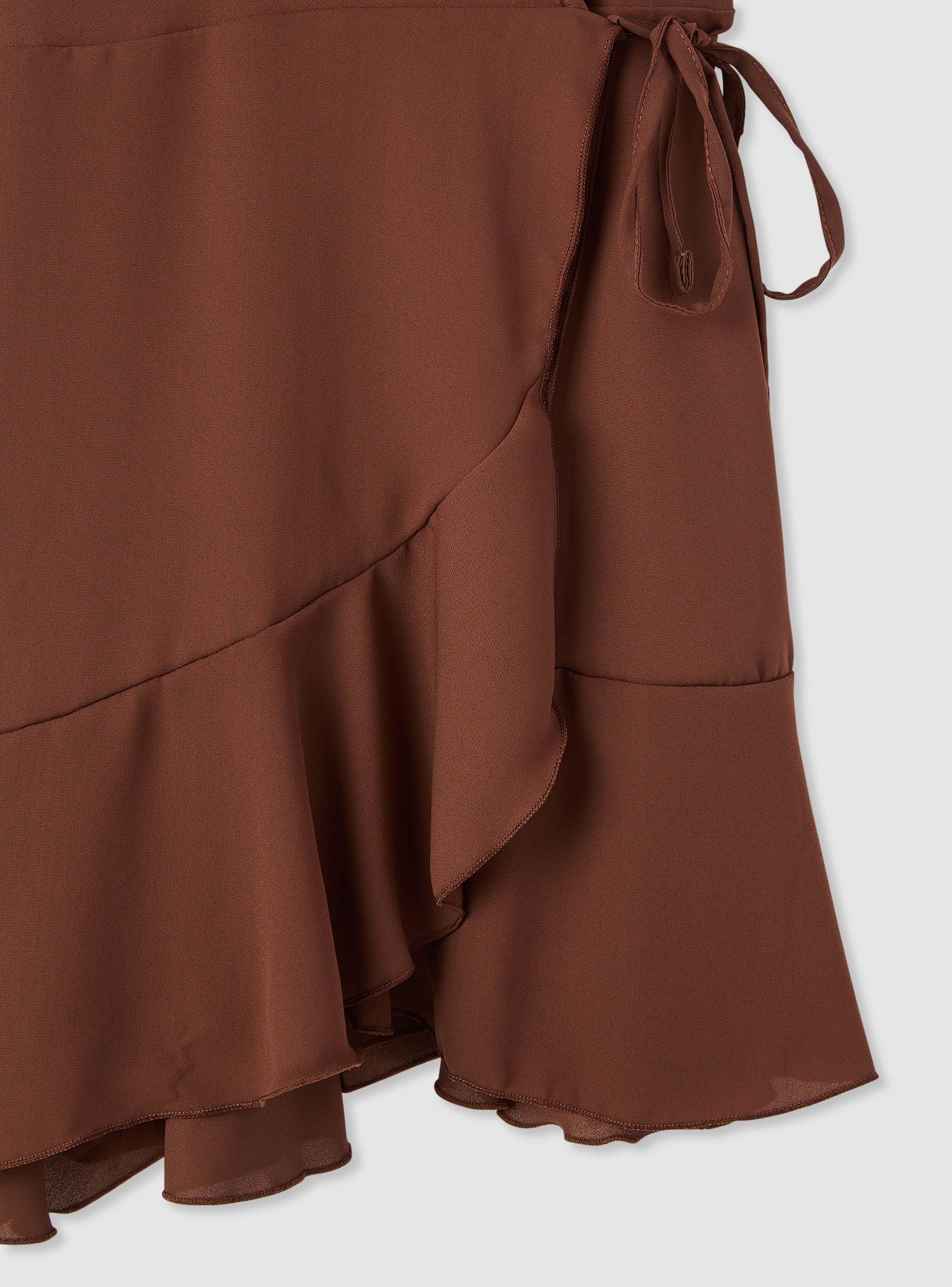 Vestito incrociato con balze - Image 6