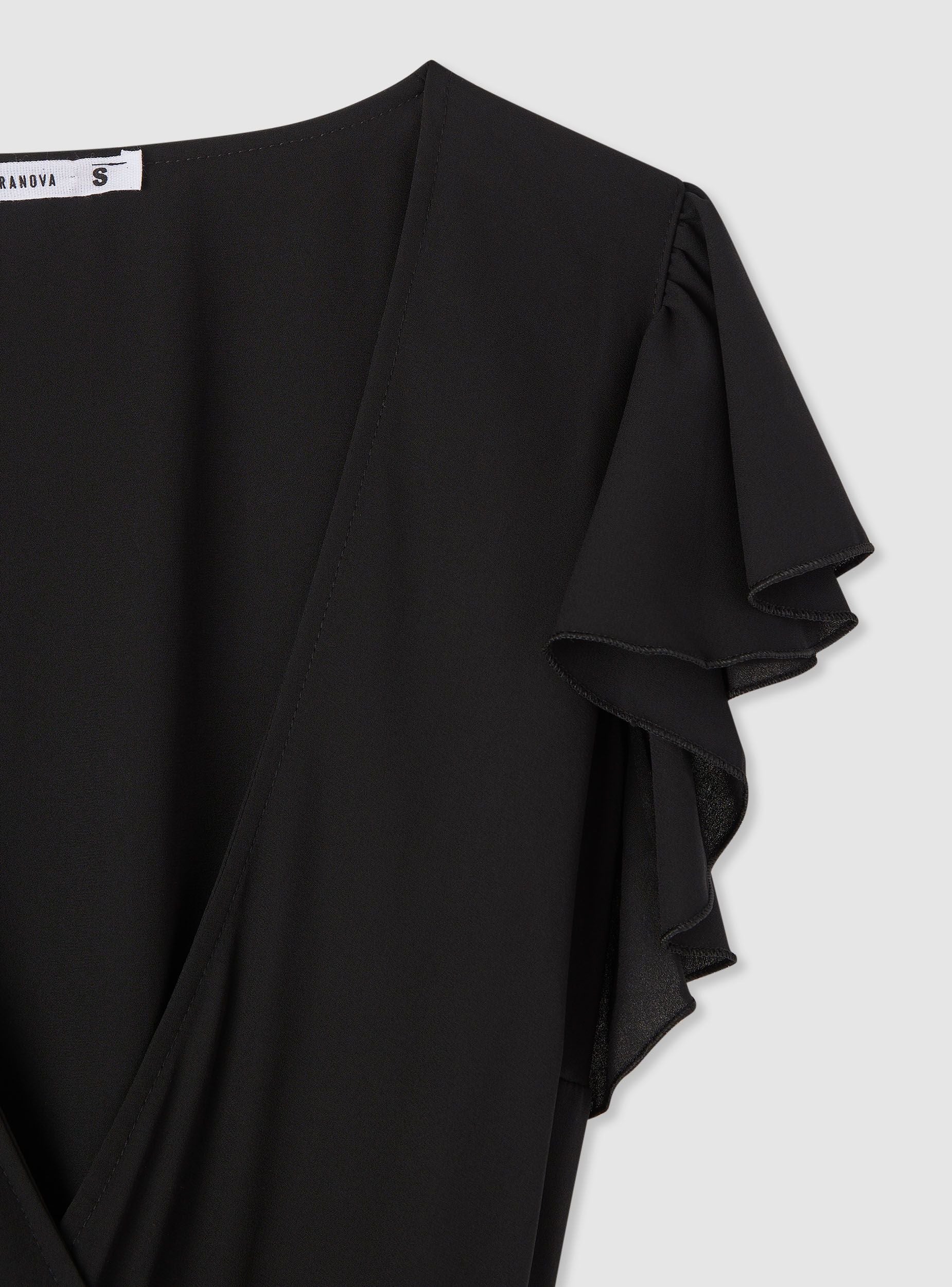Vestito incrociato con balze - Image 6