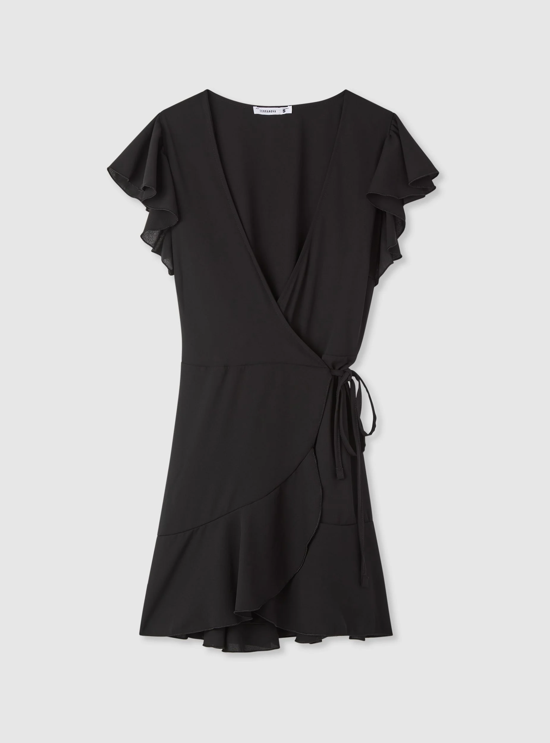 Vestito incrociato con balze - Image 7