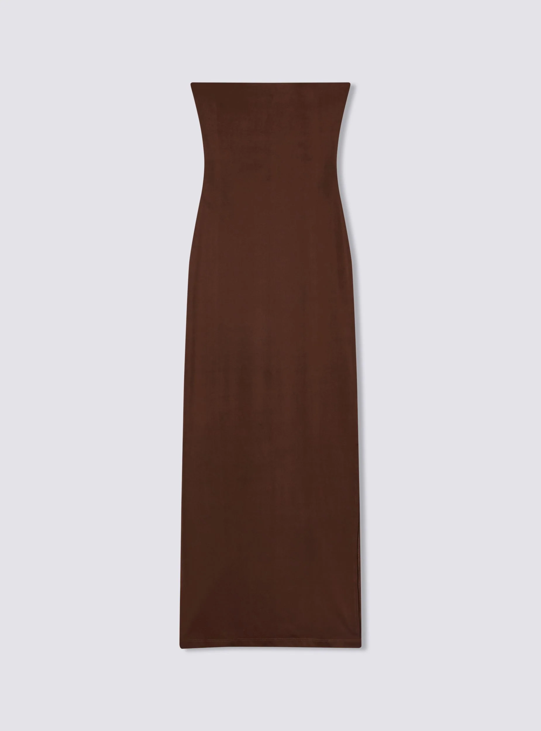 Vestito lungo a fascia con spacco - Image 6
