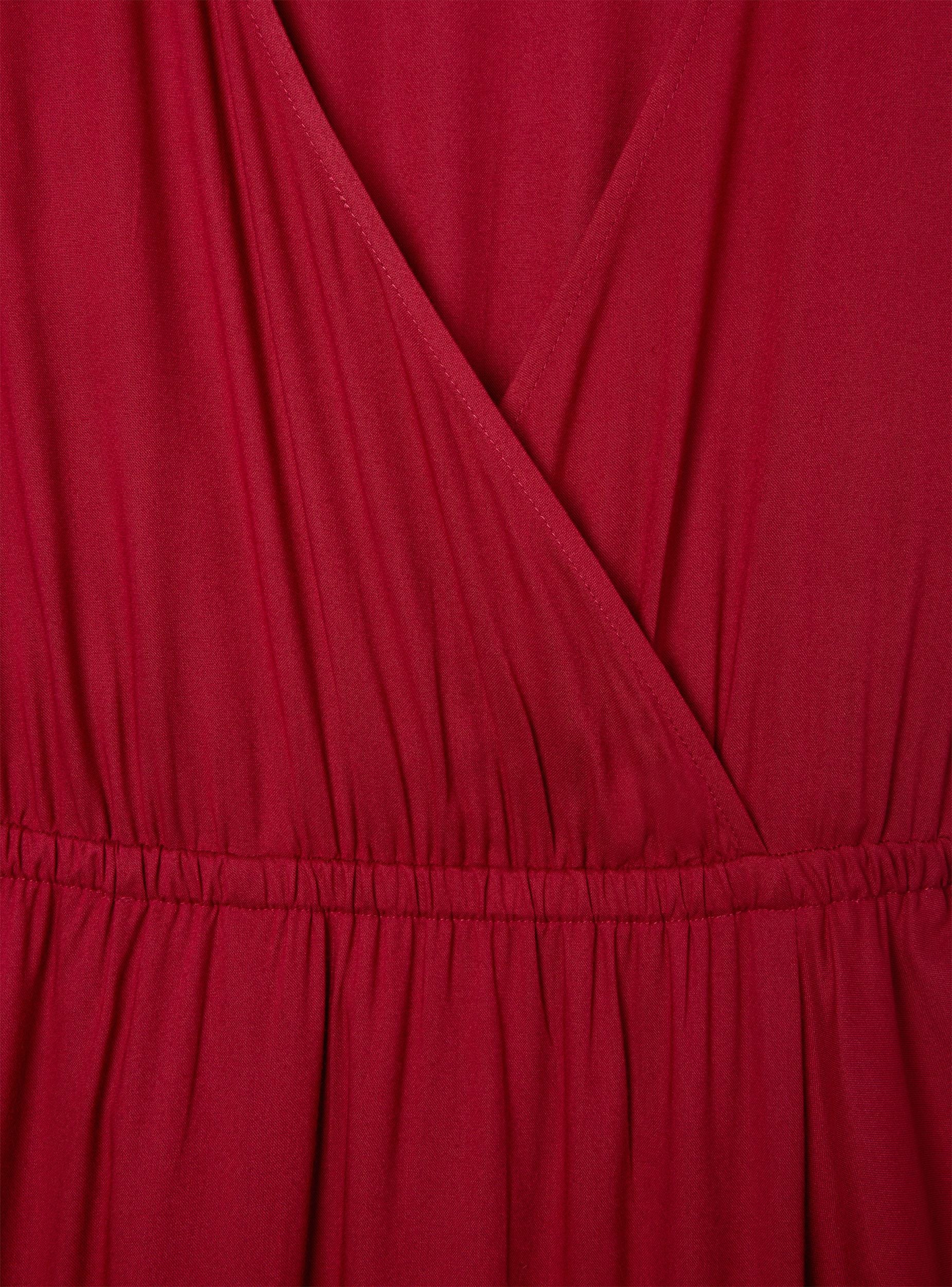 Vestito lungo a portafoglio tinta unita - Image 7