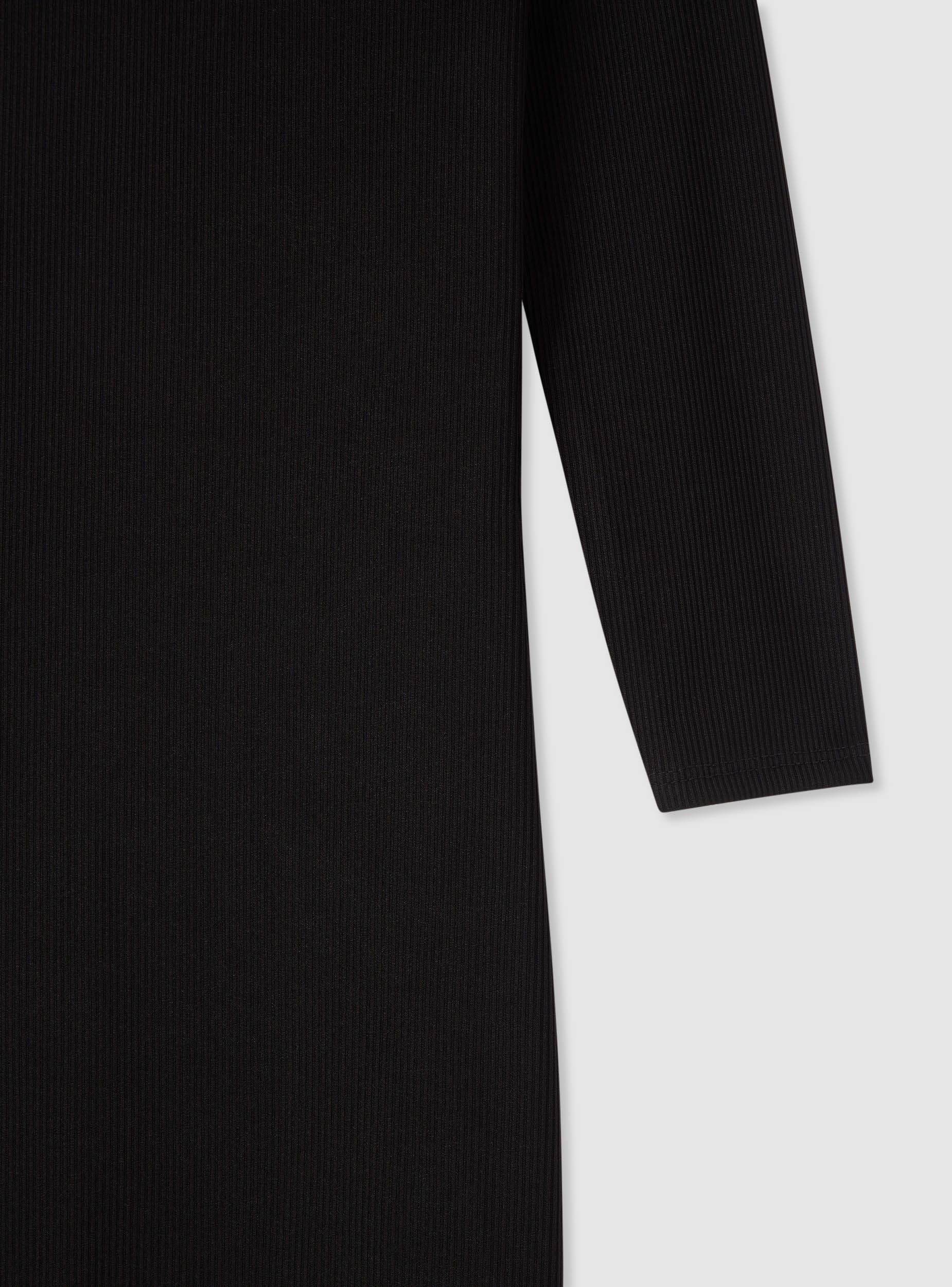 Vestito lungo a spalle scoperte a tinta unita - Image 6