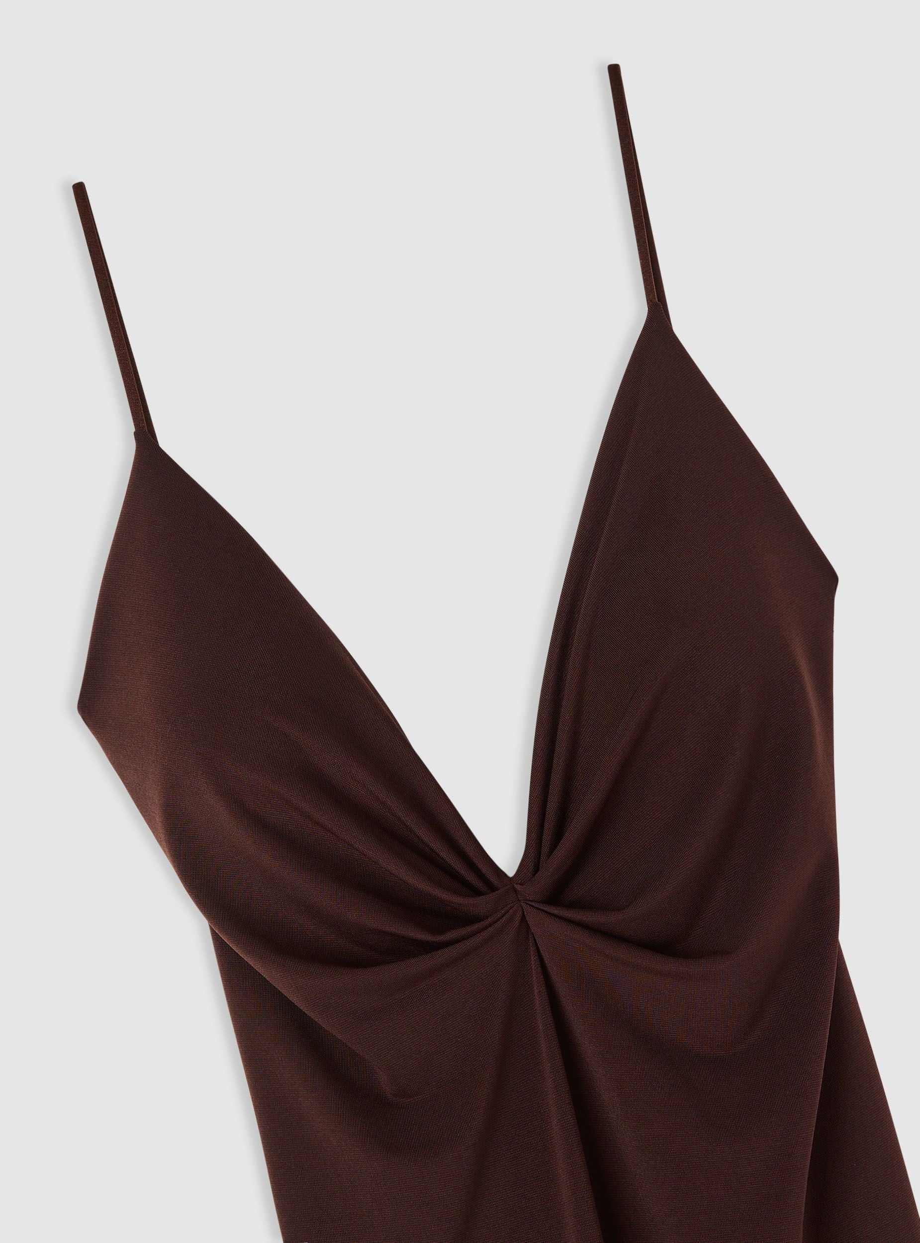 Vestito lungo con coppe e arricciatura dietro - Image 6