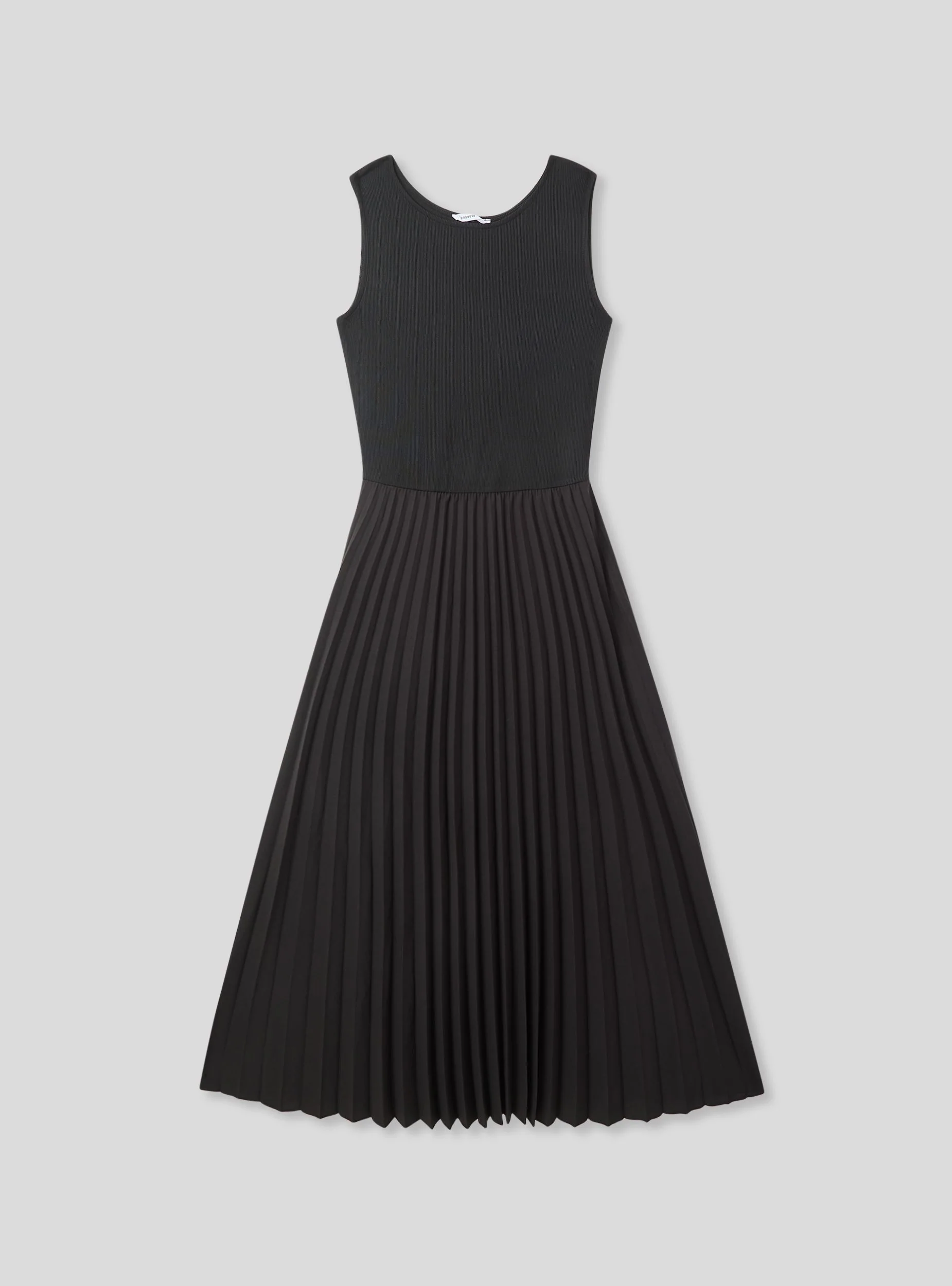 Vestito lungo con gonna plissé - Image 4