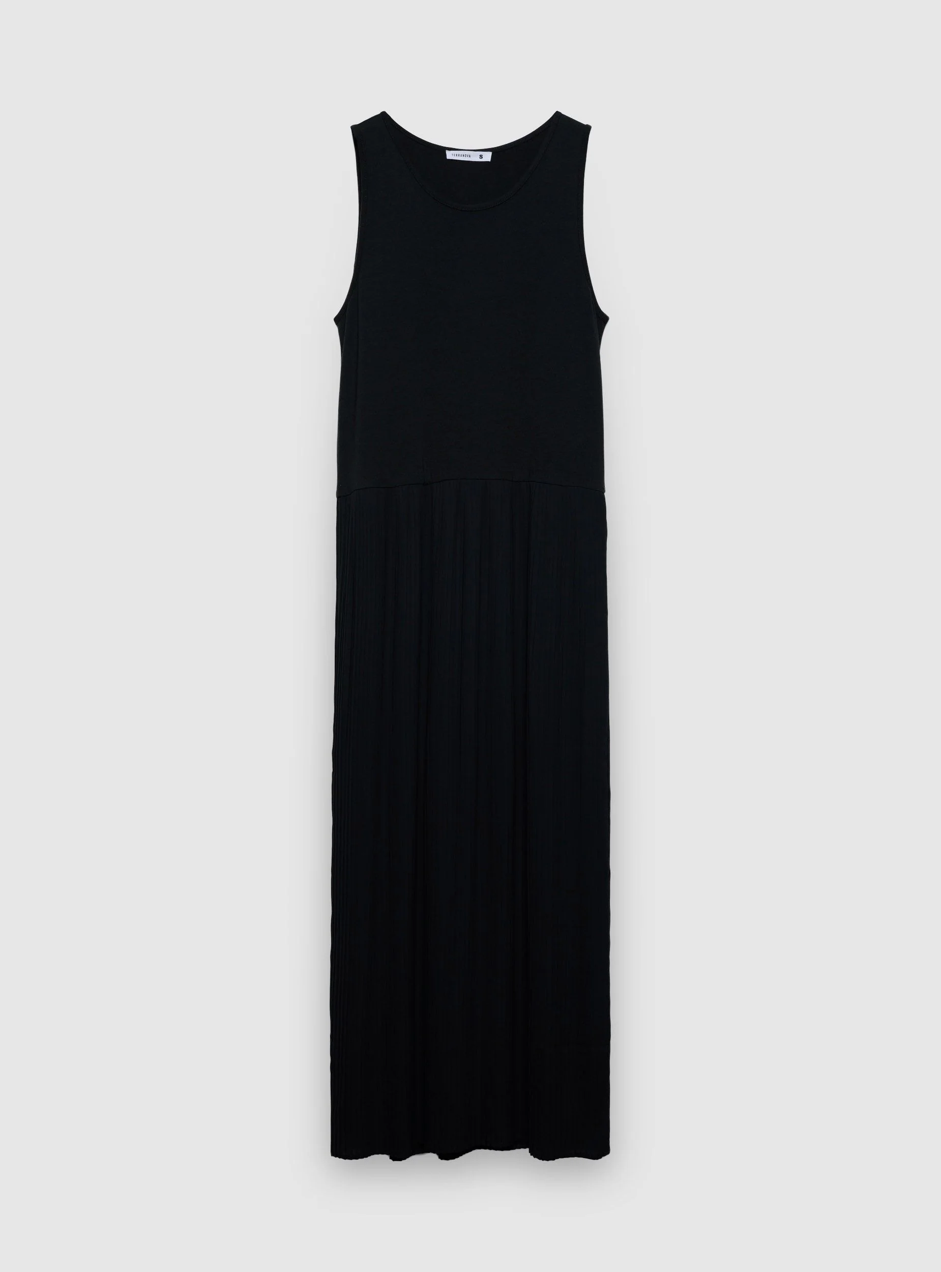 Vestito lungo con gonna plissé - Image 7
