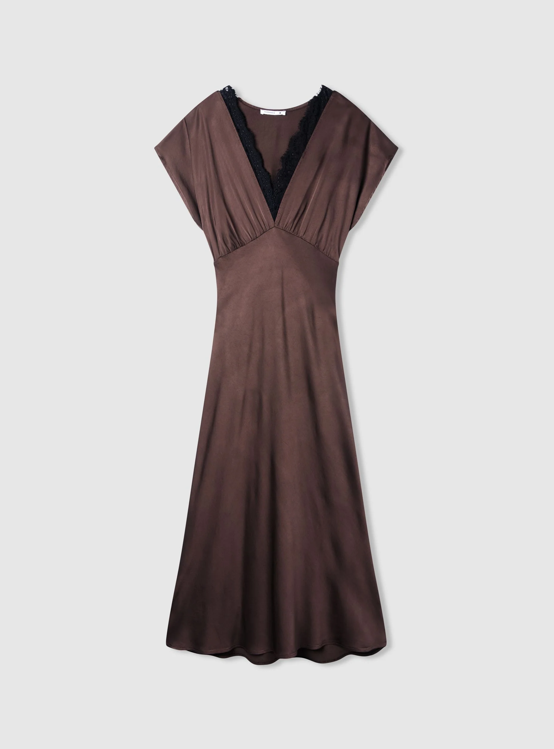 Vestito lungo con inserti in pizzo - Image 6