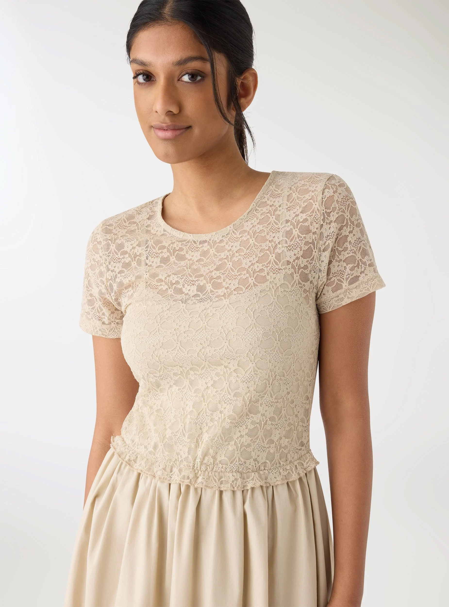 Vestito lungo con pizzo - Image 3