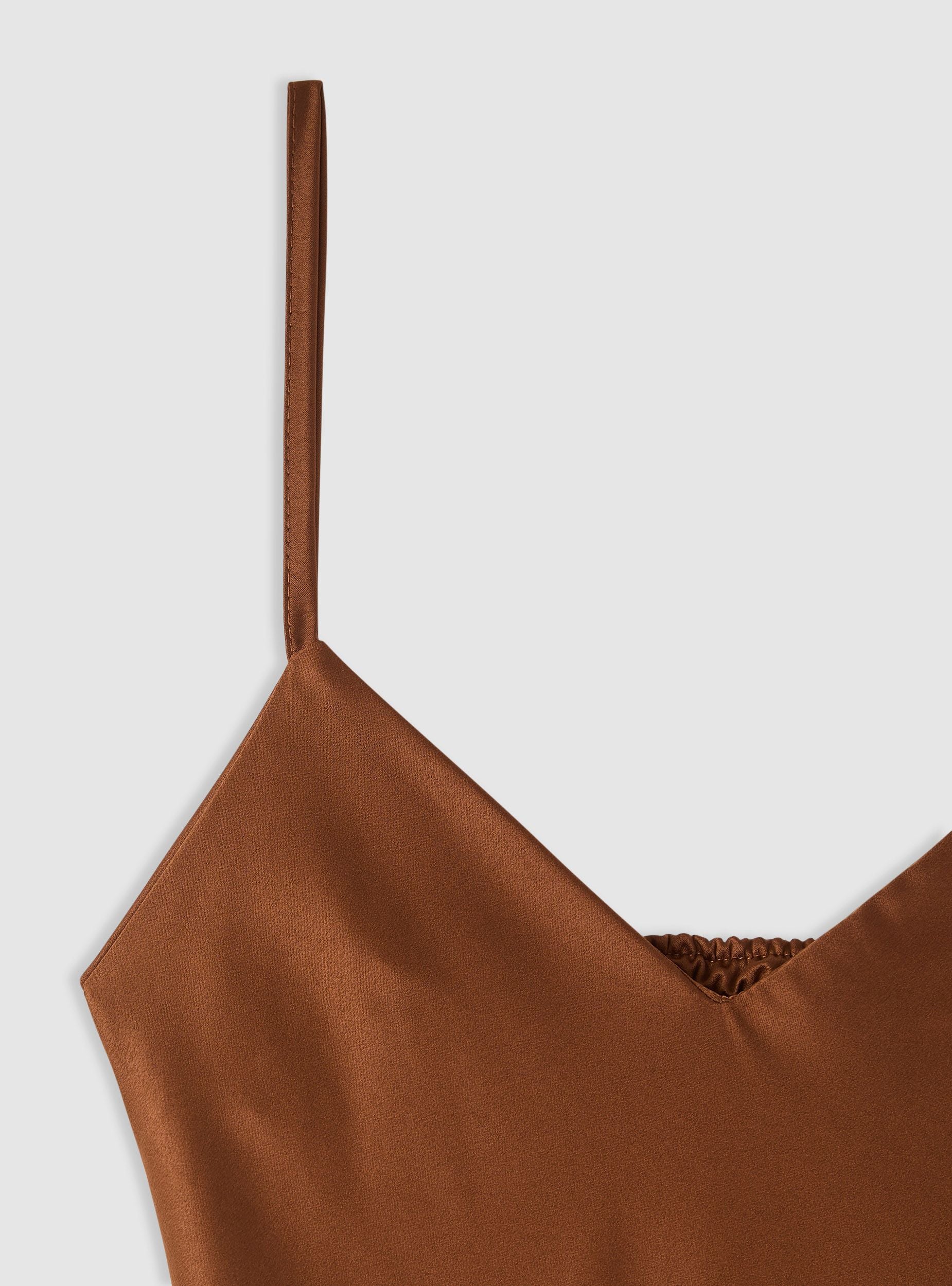 Vestito lungo con schiena nuda satin - Image 6