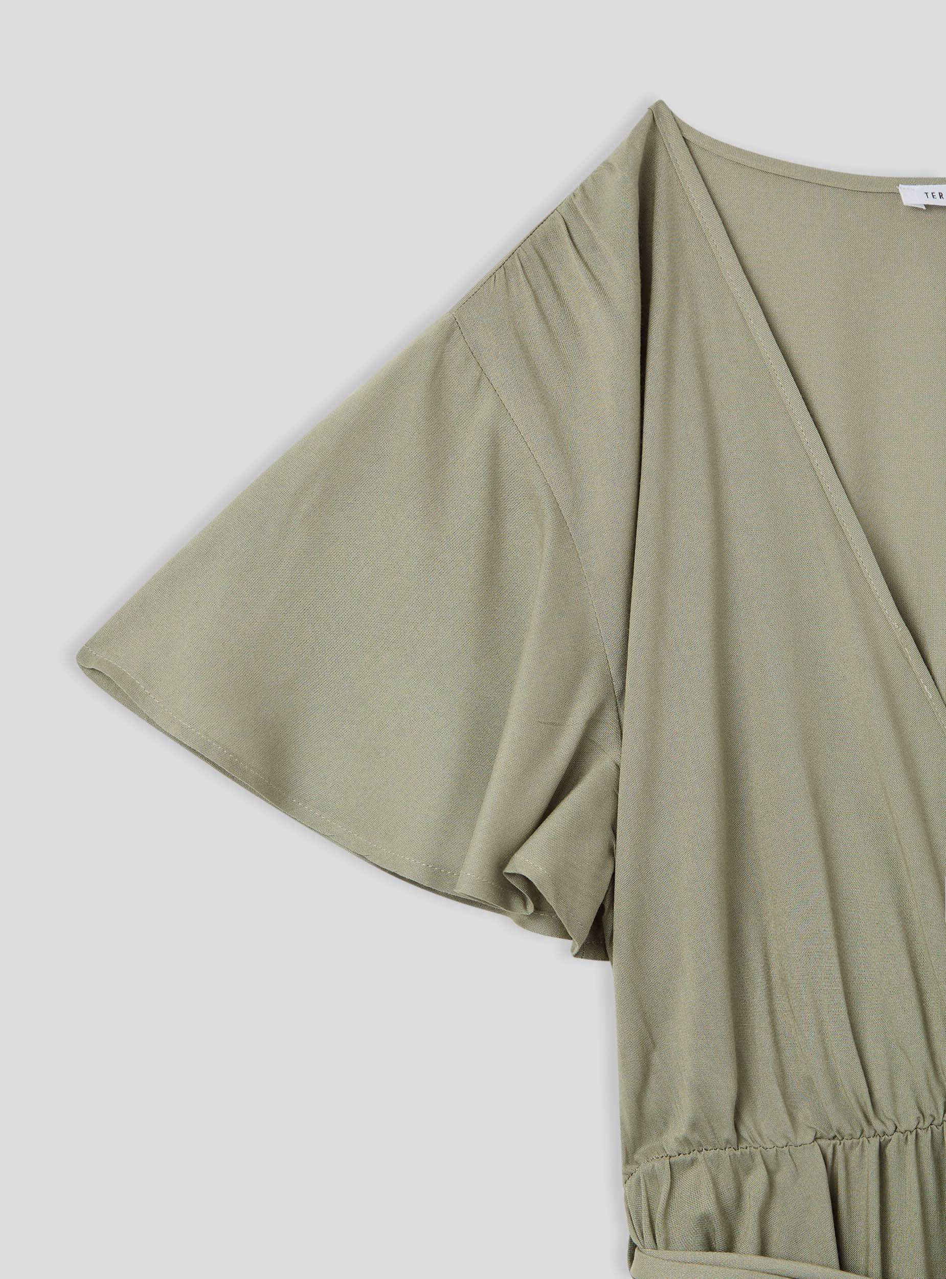 Vestito lungo con scollatura a incrocio e fusciacca - Image 6