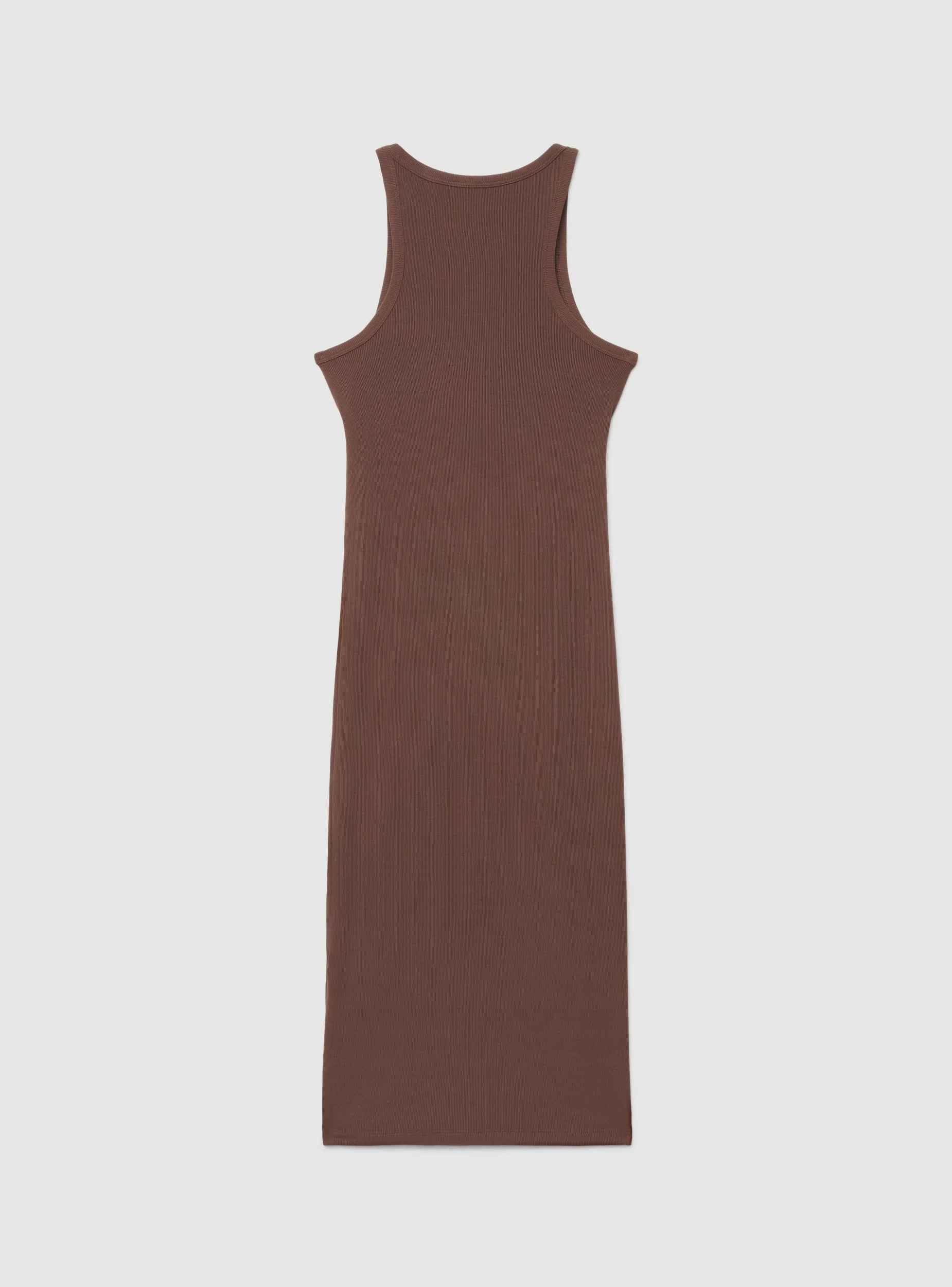 Vestito lungo con scollo all’americana e coppe - Image 6