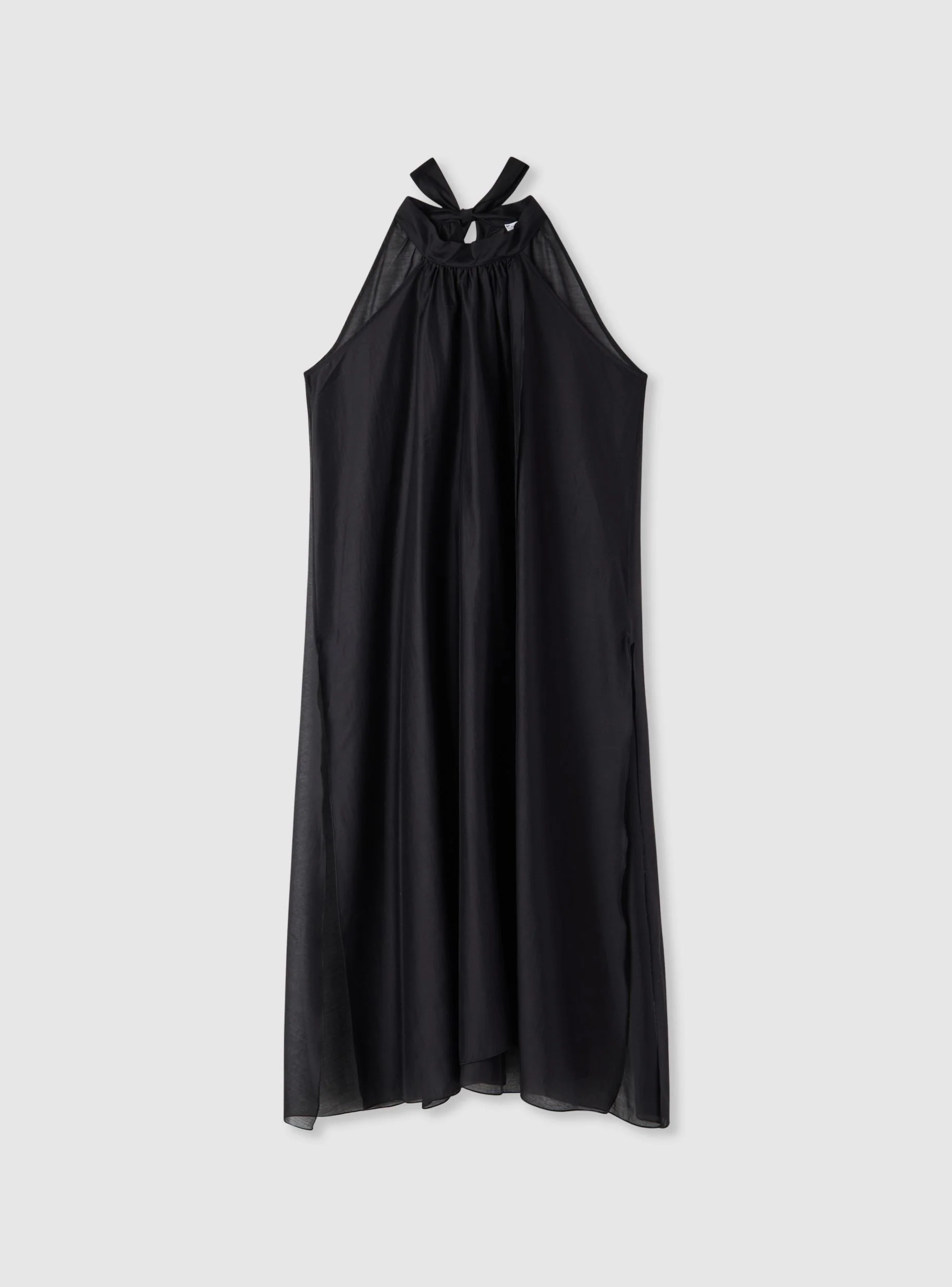 Vestito lungo con scollo all’americana e fiocco - Image 5
