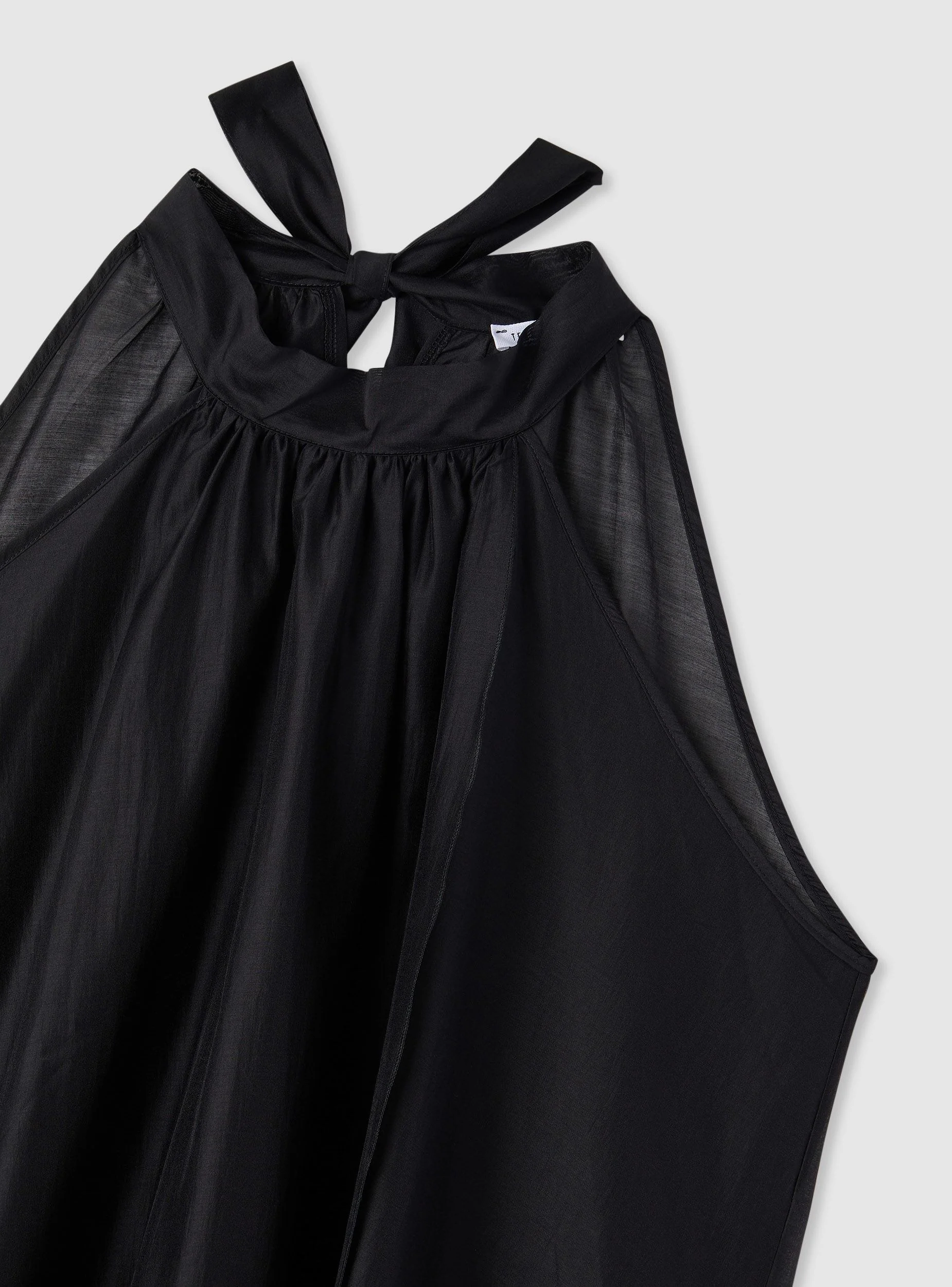 Vestito lungo con scollo all’americana e fiocco - Image 7