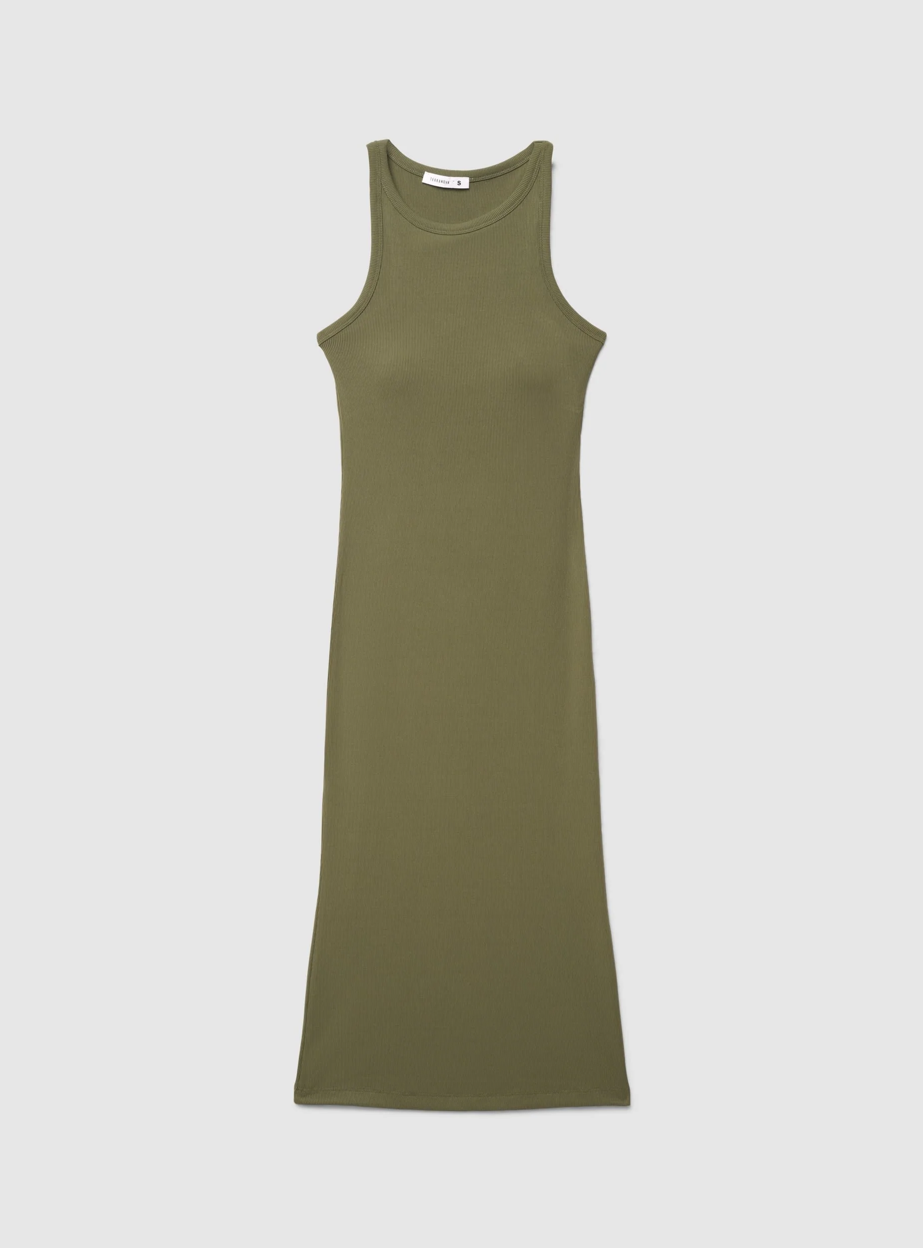 Vestito lungo con scollo americano e coppe - Image 5