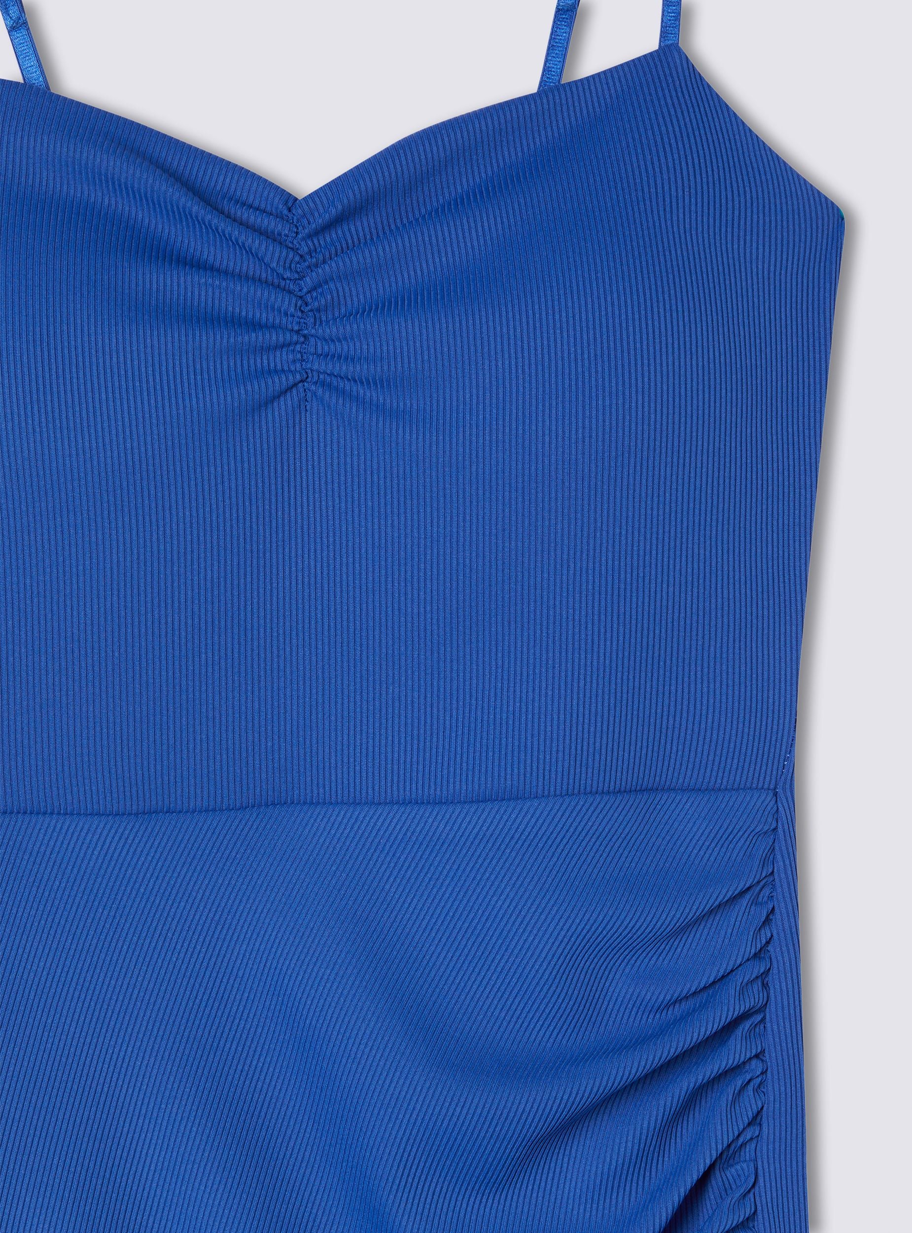 Vestito lungo con spacco e arricciature - Image 7
