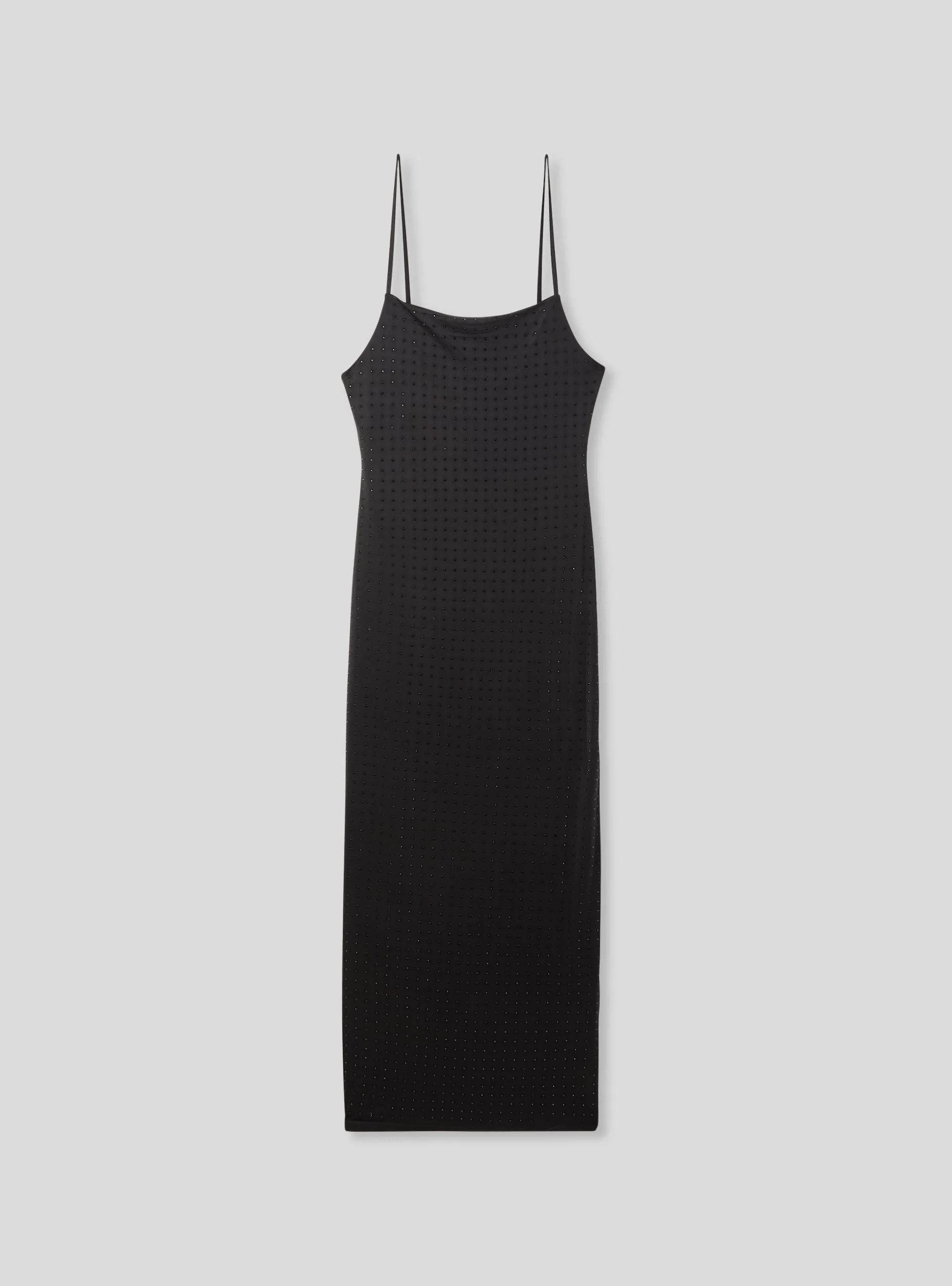 Vestito lungo con strass e spacco - Image 5