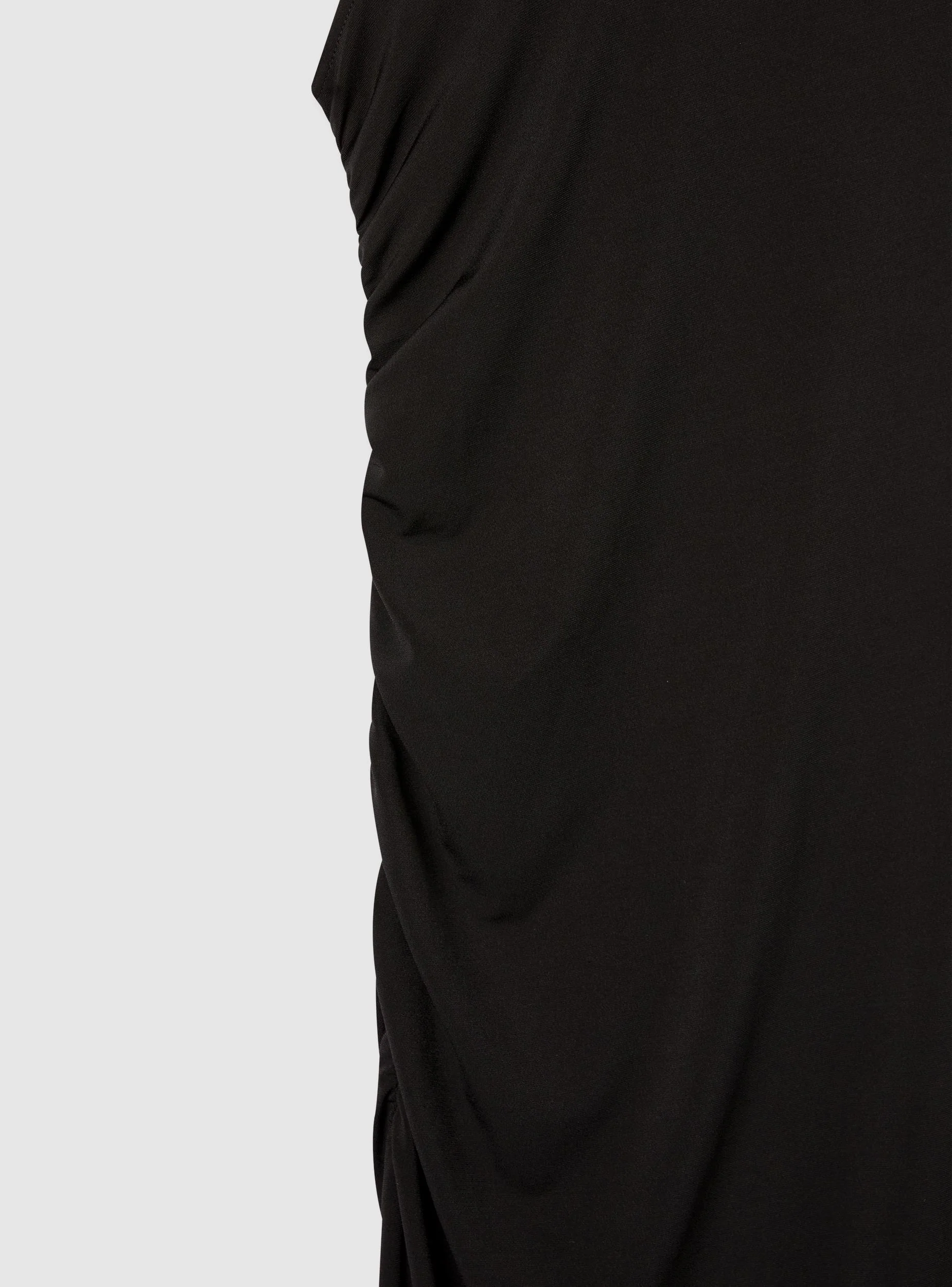 Vestito lungo drappeggiato collo alto - Image 6
