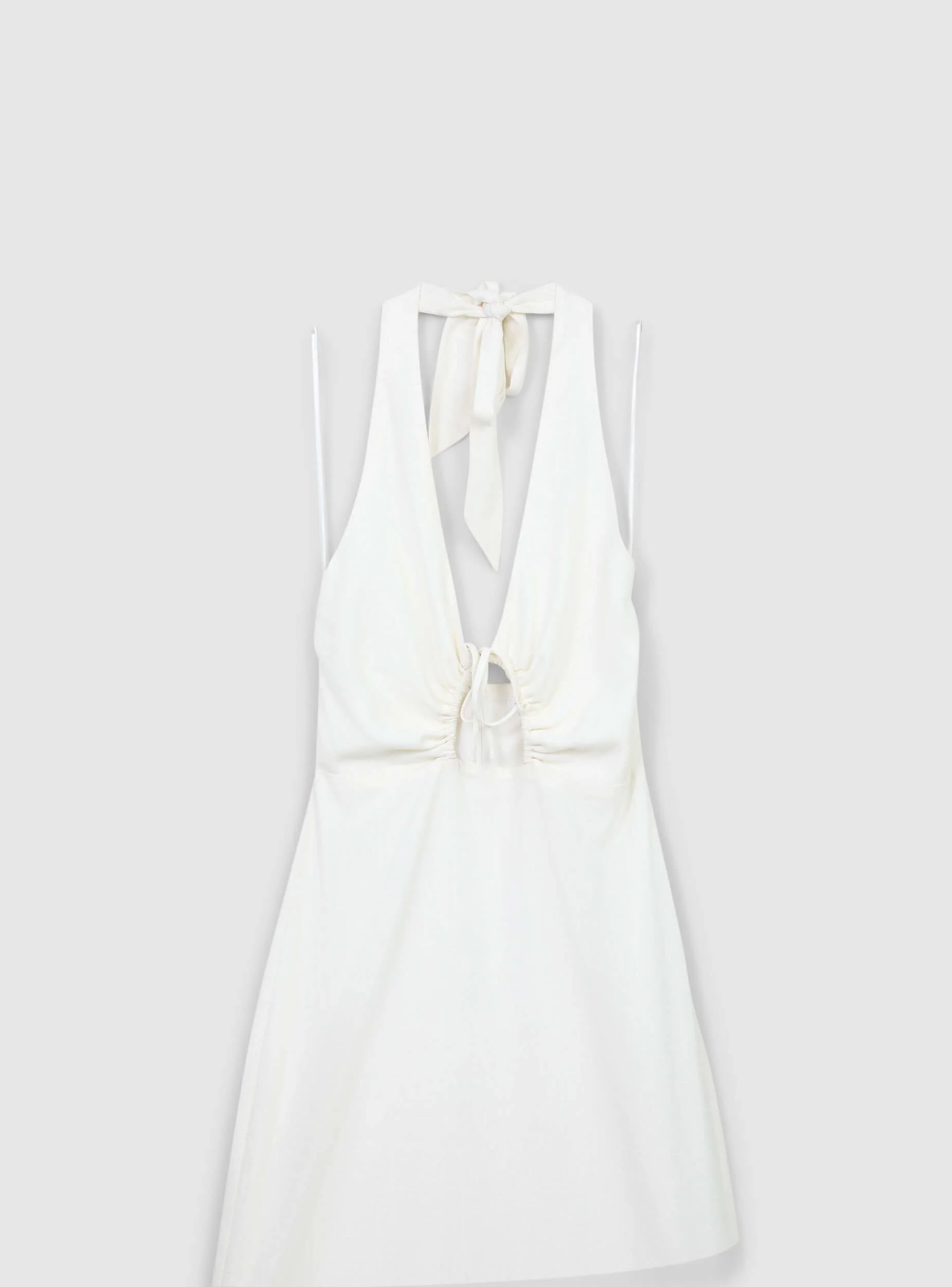 Vestito lungo effetto lino con oblò - Image 6
